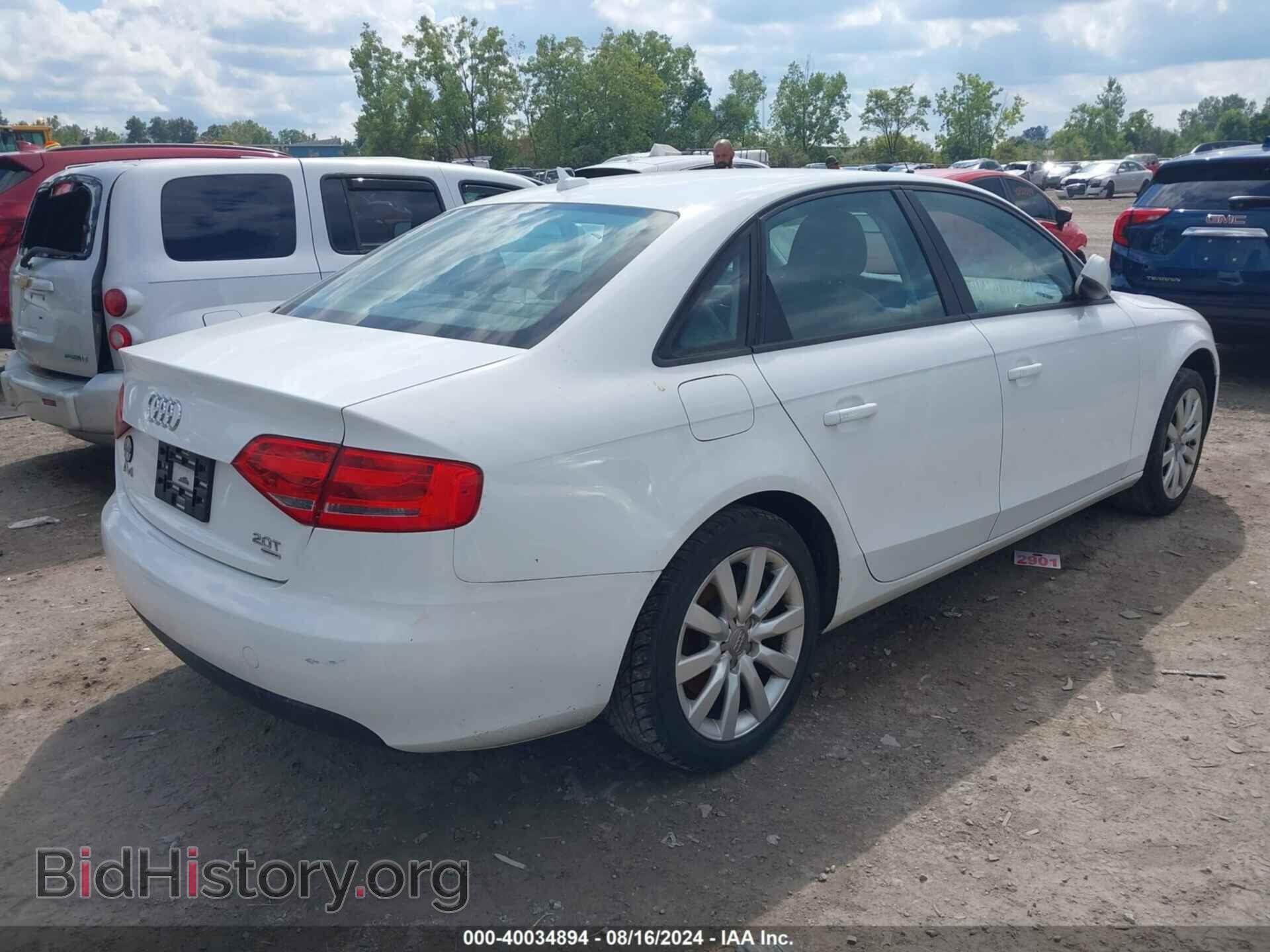 2012 AUDI A4 - VIN: WAUBFAFL8CN003960 - Фото 4