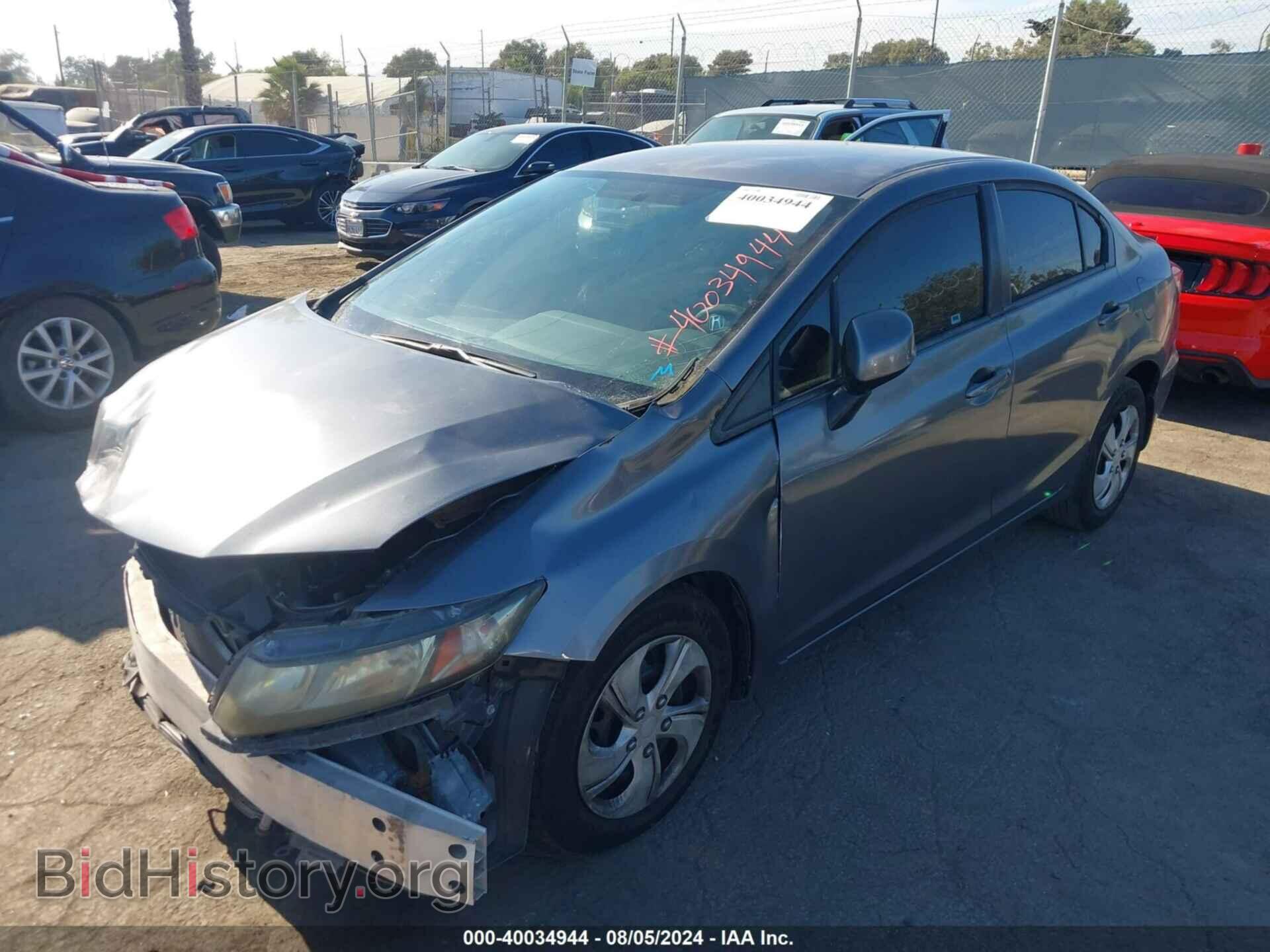 2013 HONDA CIVIC - VIN: 19XFB2F53DE214206 - Фото 2