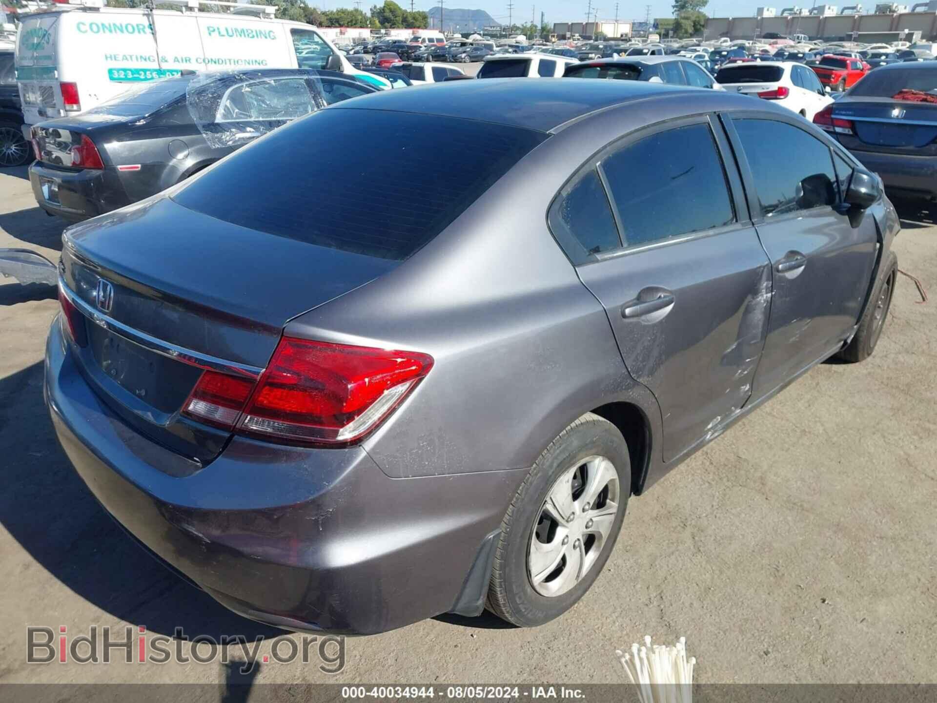 2013 HONDA CIVIC - VIN: 19XFB2F53DE214206 - Фото 4