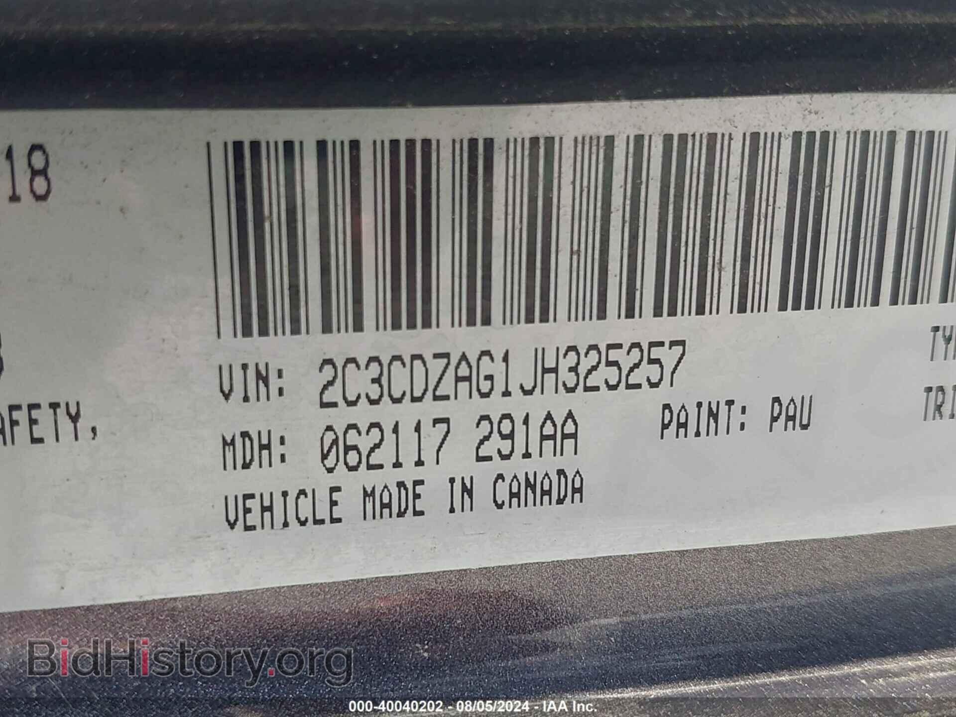 2018 DODGE CHALLENGER - VIN: 2C3CDZAG1JH325257 - Photo 9