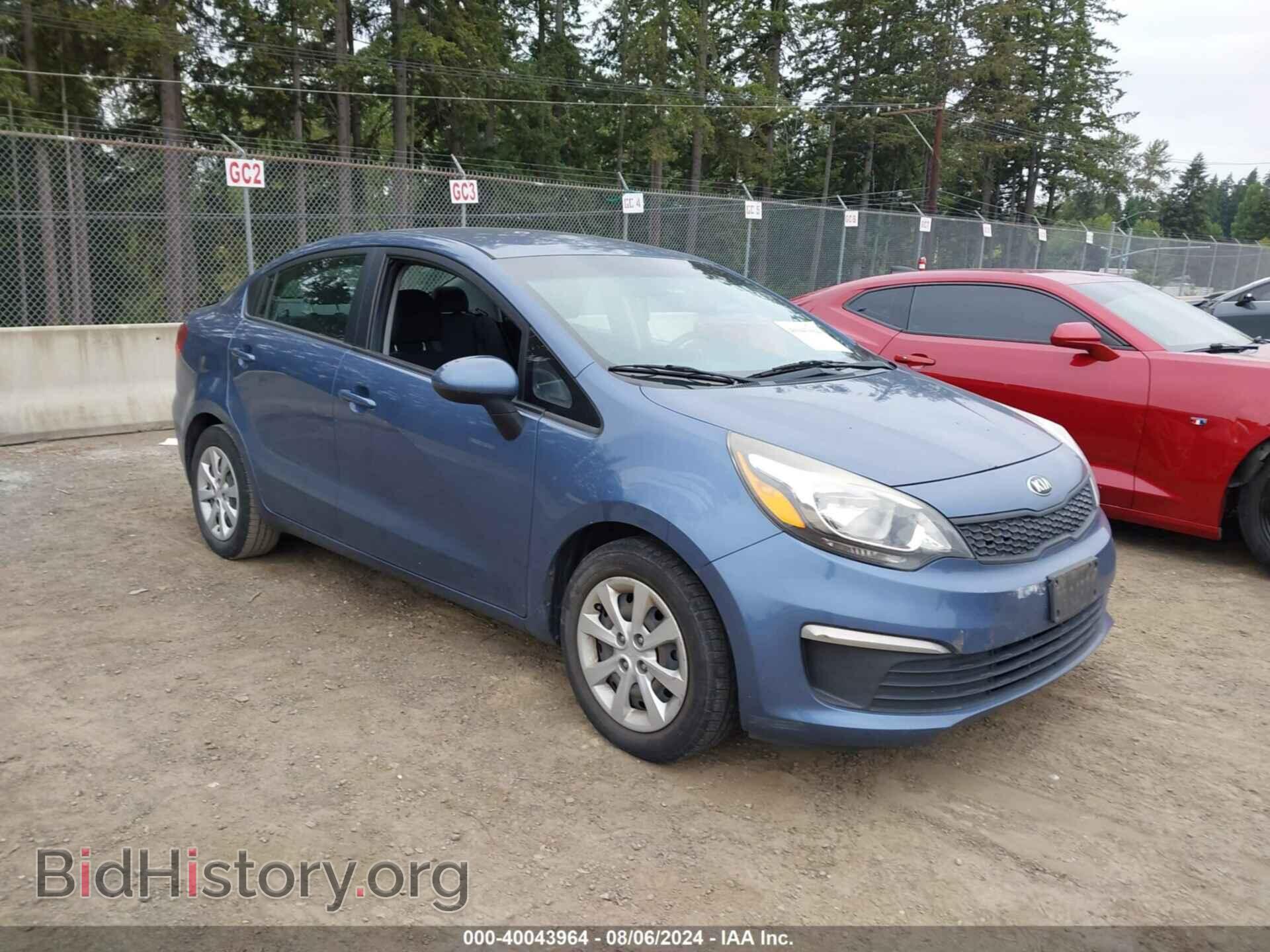 Фотография KNADM4A33G6558564 - KIA RIO 2016