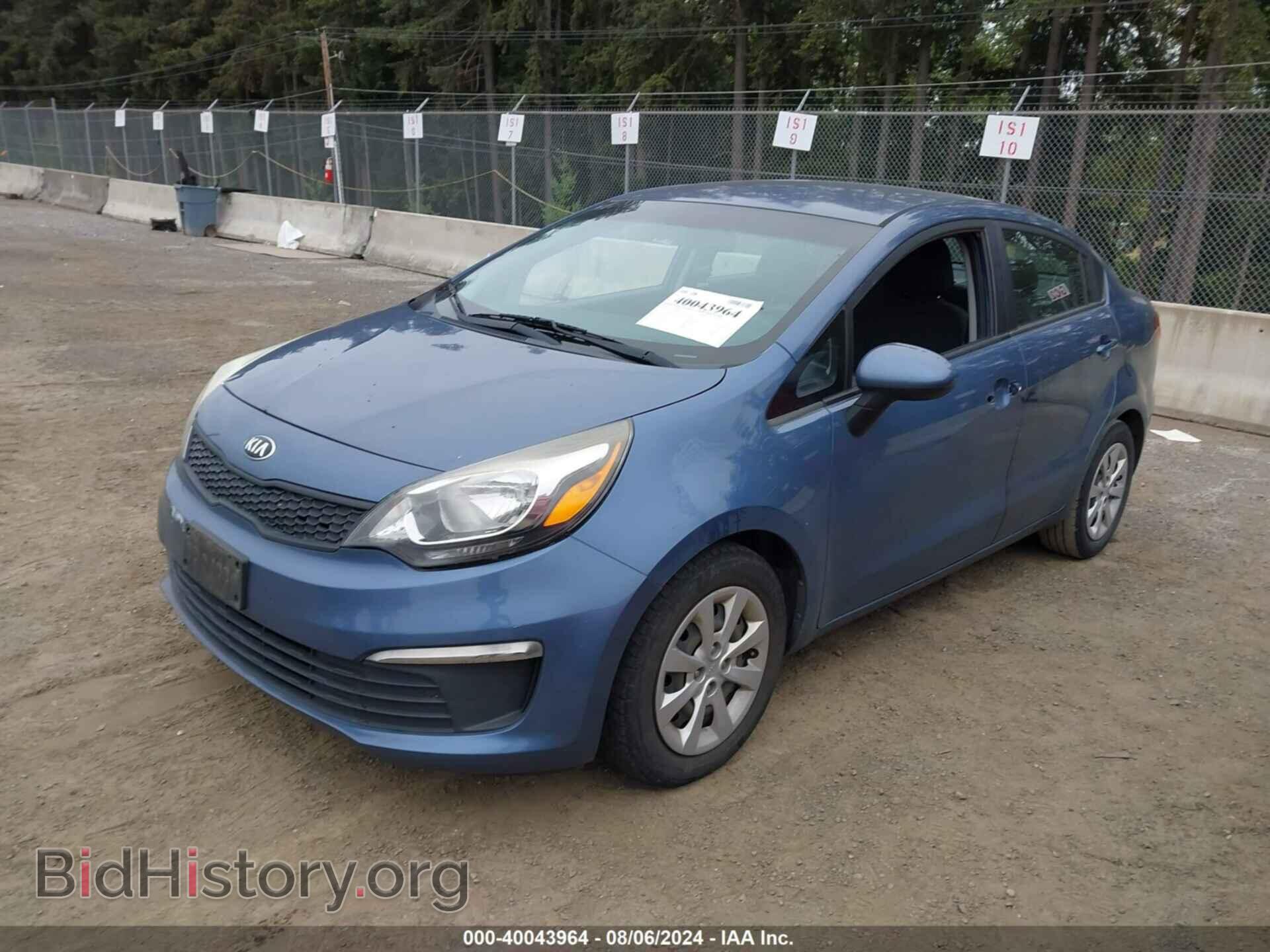2016 KIA RIO - VIN: KNADM4A33G6558564 - Фото 2