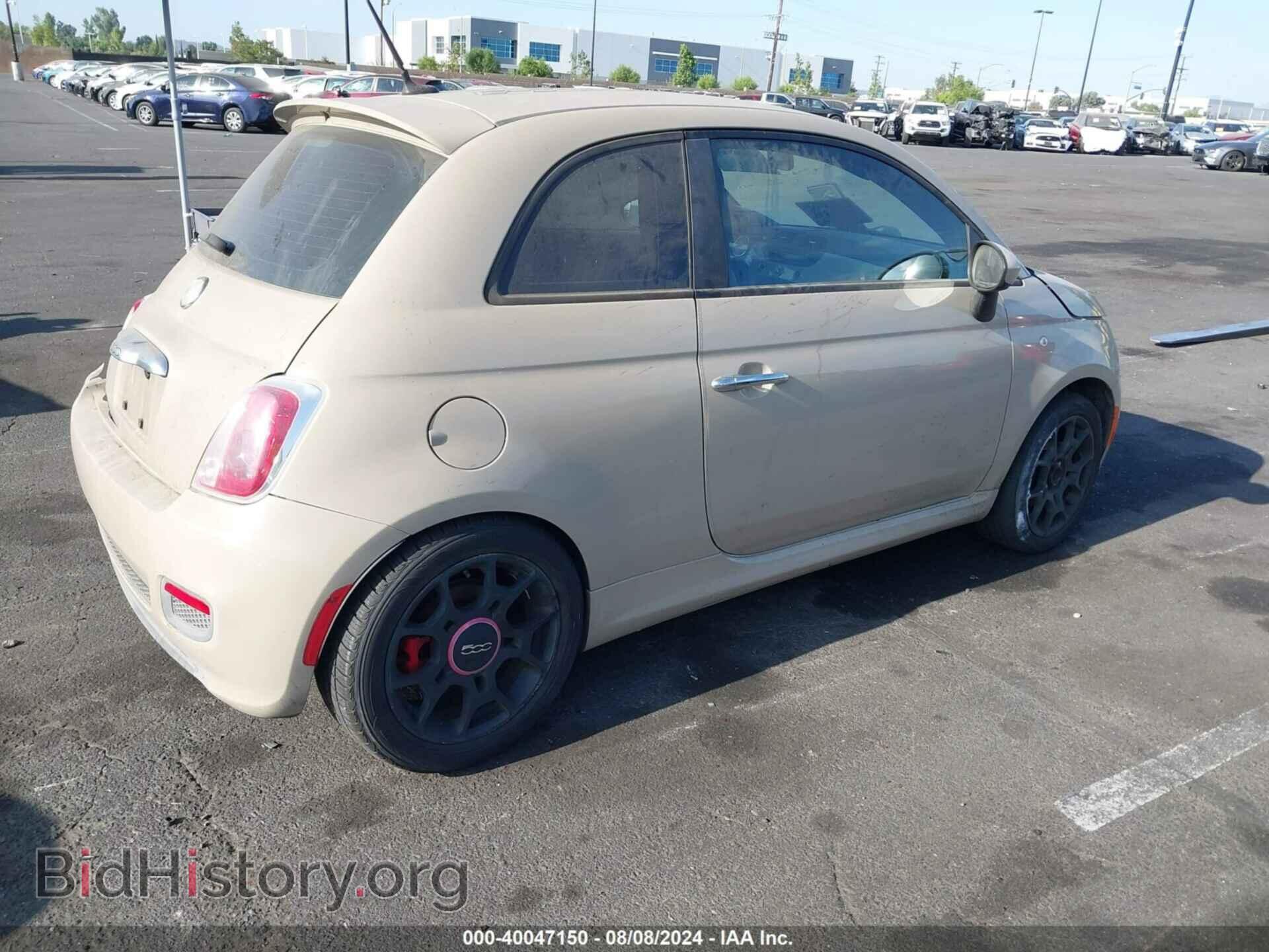 2012 FIAT 500 - VIN: 3C3CFFBR4CT116310 - Фото 4