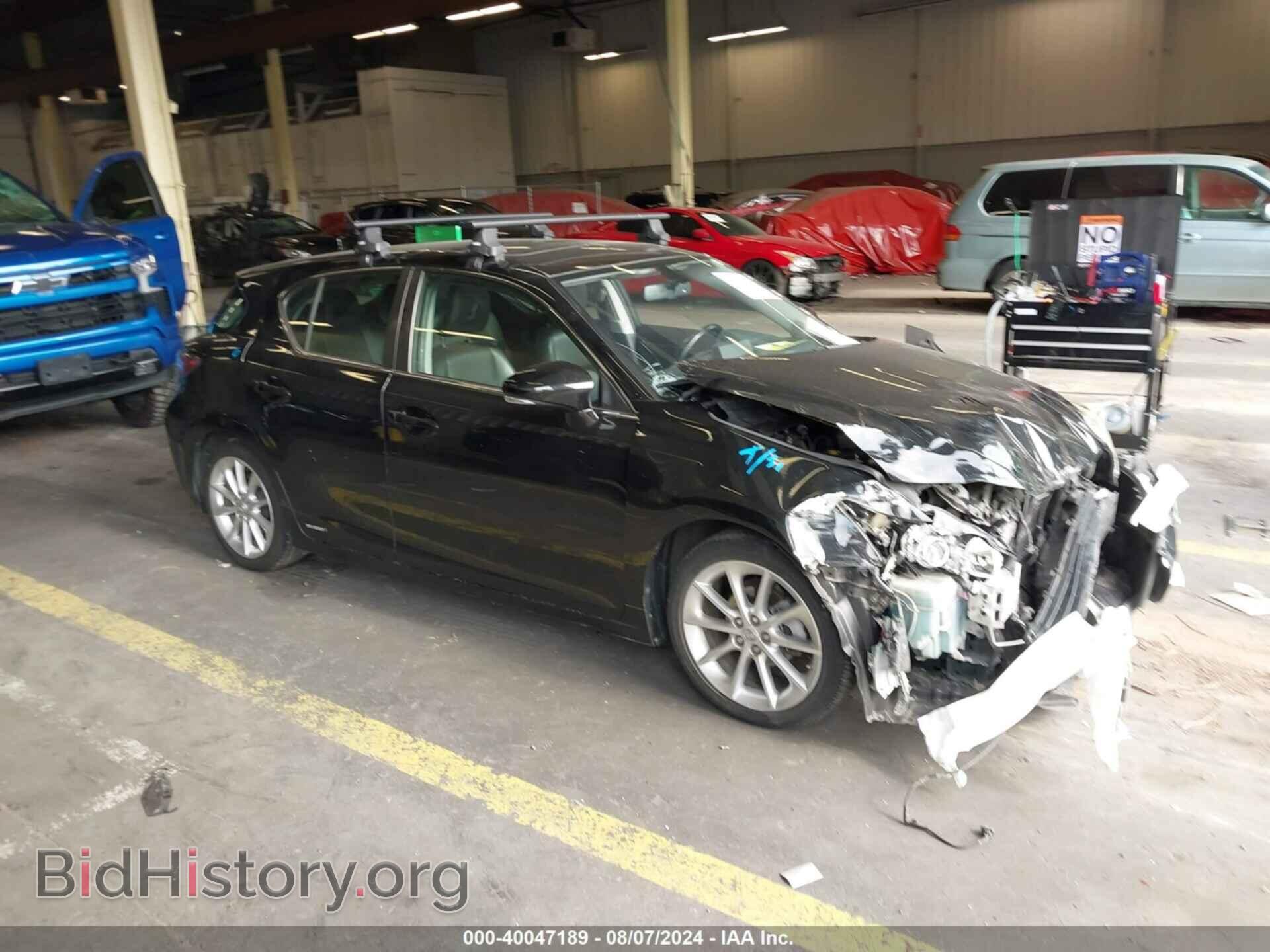Фотография JTHKD5BH0C2059277 - LEXUS CT 200H 2012