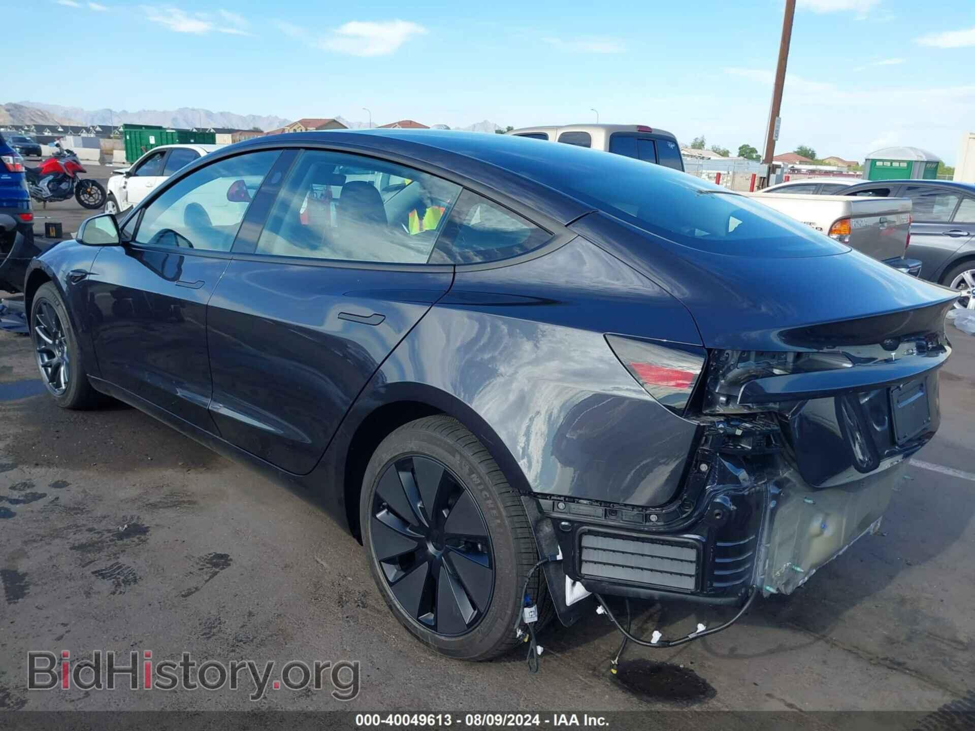 2024 TESLA MODEL 3 - VIN: 5YJ3E1EA1RF765187 - Фото 3