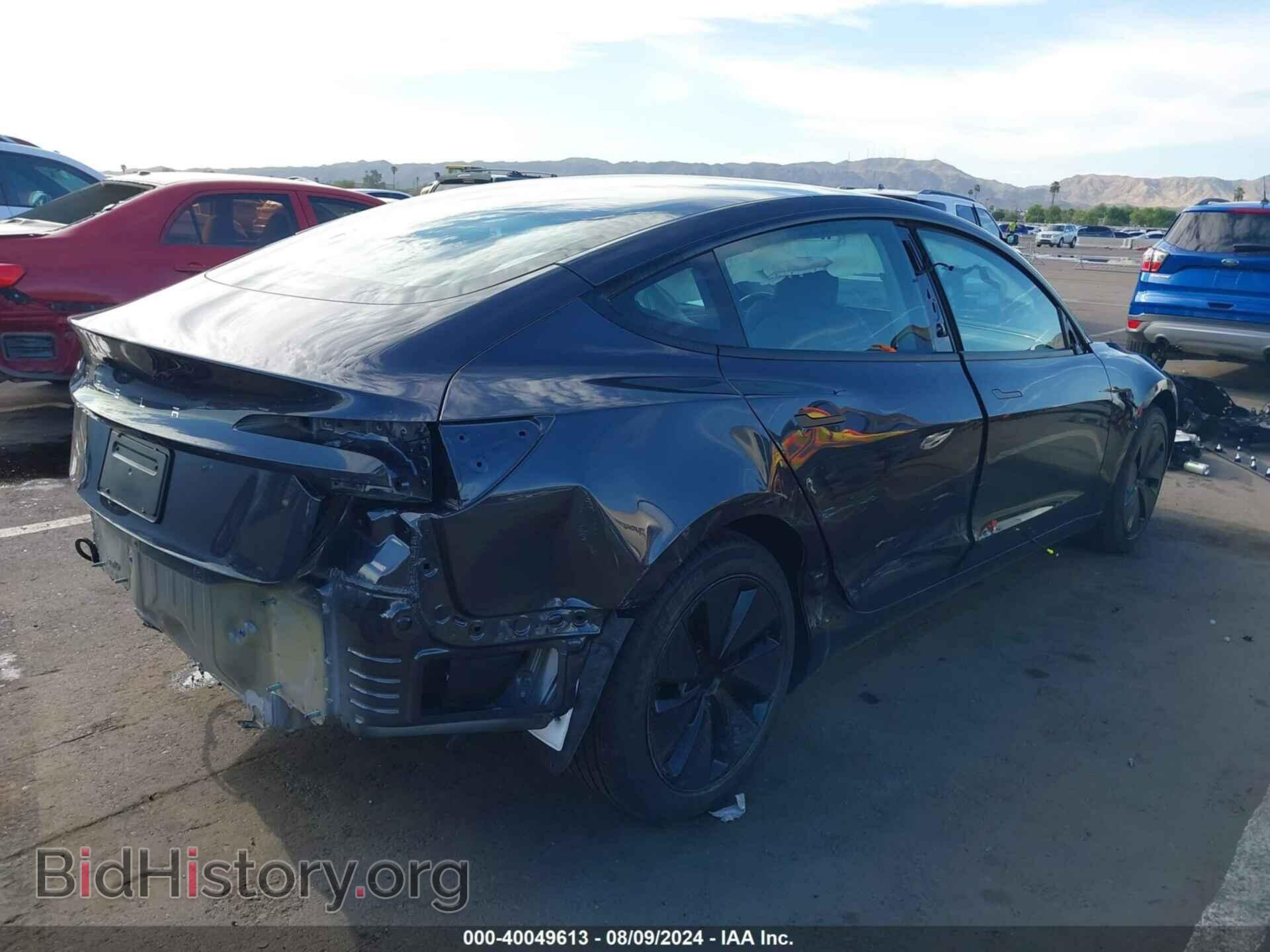 2024 TESLA MODEL 3 - VIN: 5YJ3E1EA1RF765187 - Фото 4