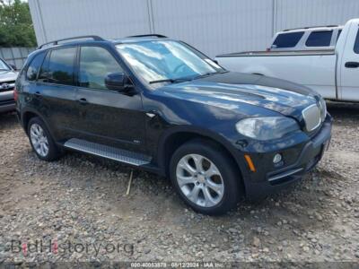 2007 BMW X5 4.8I, черный — VIN 4USFE83517LY64625, IAAI