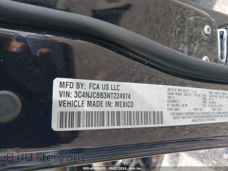 2022 Jeep COMPASS (VIN 3C4NJCBB3NT224974) — photo 9 of 16