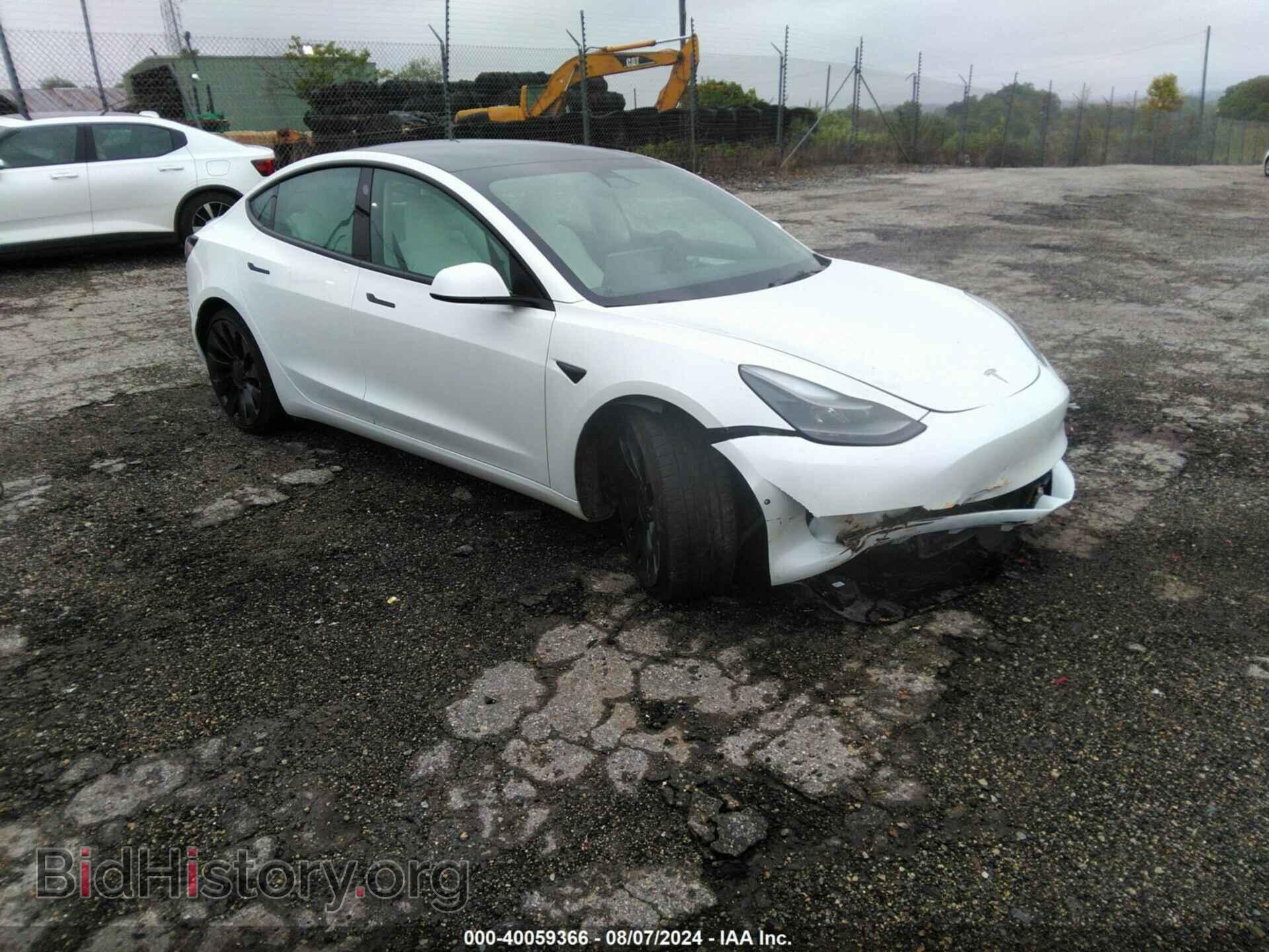 Photo 5YJ3E1EC7NF358793 - TESLA MODEL 3 2022