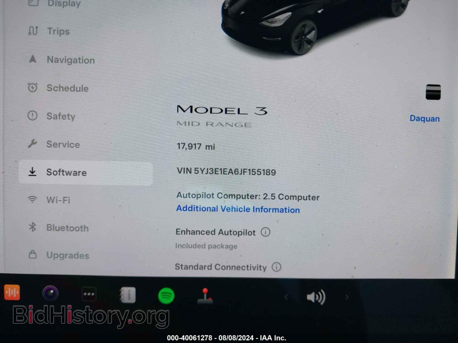 2018 TESLA MODEL 3 - VIN: 5YJ3E1EA6JF155189 - Фото 7