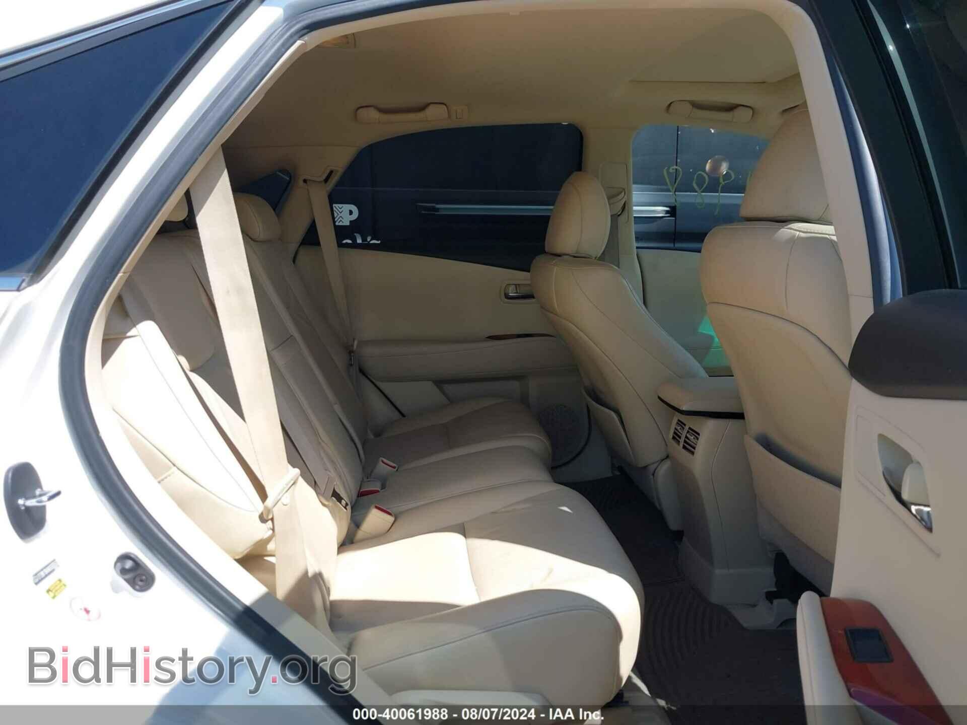 2010 LEXUS RX 350 - VIN: 2T2BK1BA9AC030552 - Фото 8