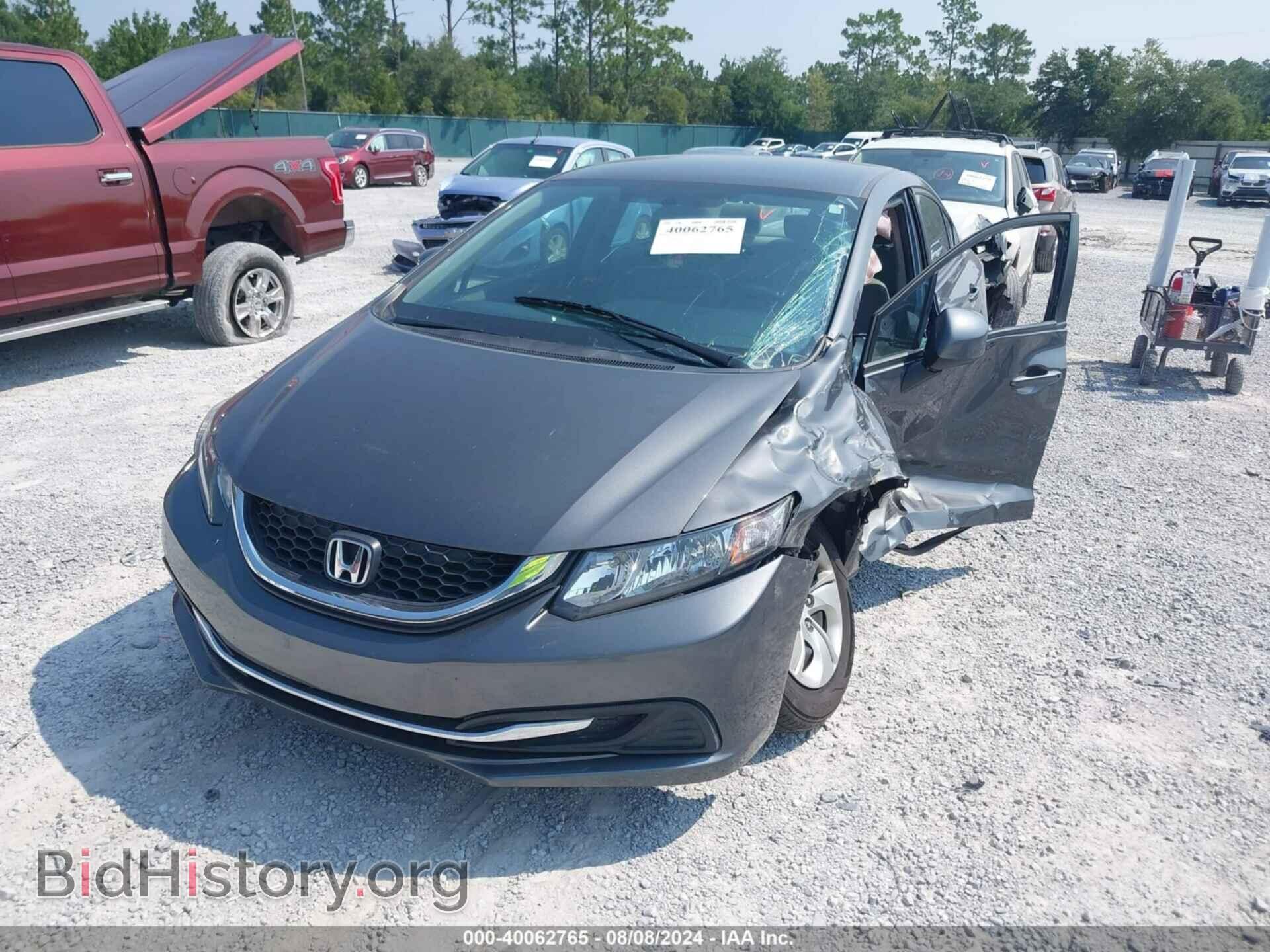 2013 HONDA CIVIC - VIN: 2HGFB2F50DH595678 - Фото 2