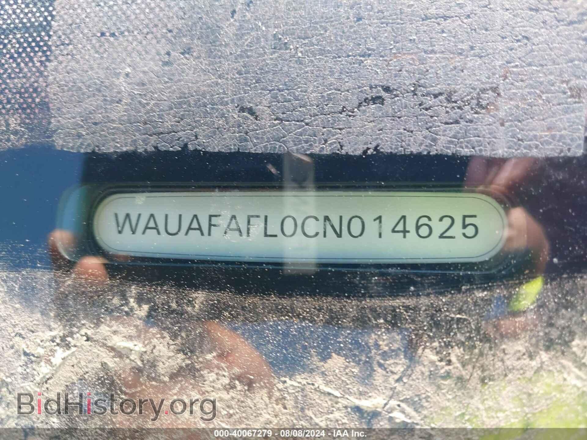 2012 AUDI A4 - VIN: WAUAFAFL0CN014625 - Фото 9