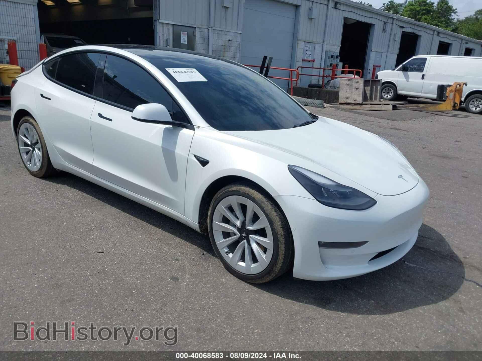 Фотография 5YJ3E1EB7NF181573 - TESLA MODEL 3 2022