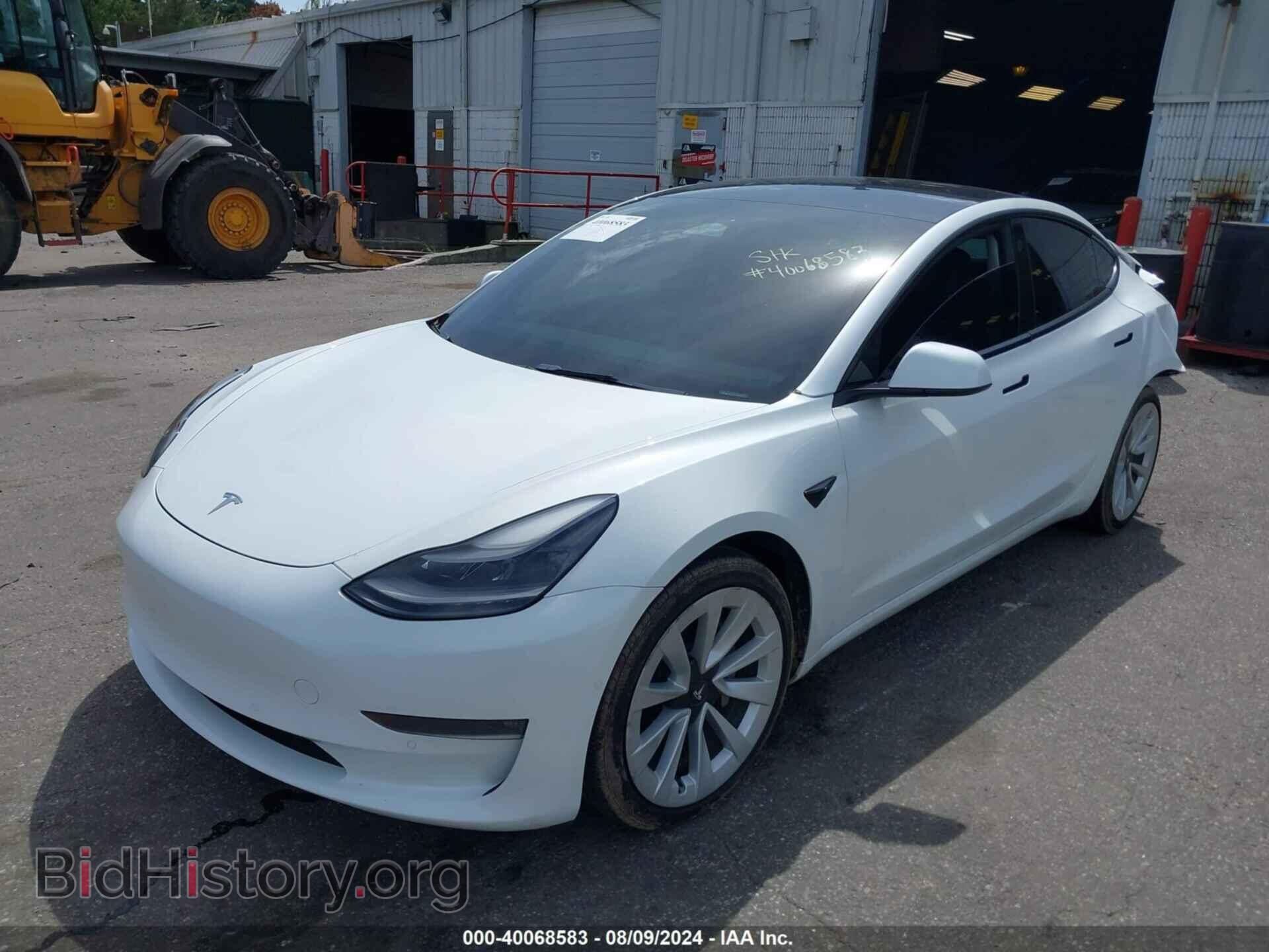 2022 TESLA MODEL 3 - VIN: 5YJ3E1EB7NF181573 - Фото 2