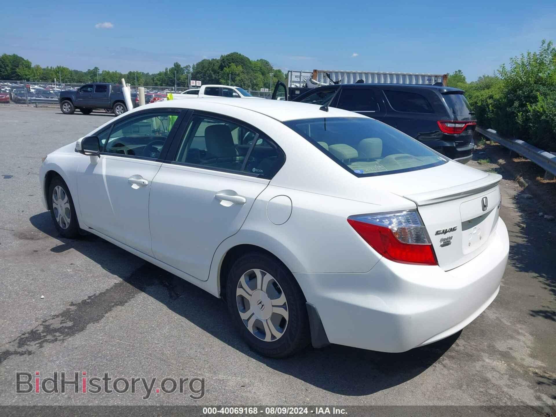 2012 HONDA CIVIC HYBRID - VIN: JHMFB4F36CS007796 - Фото 3