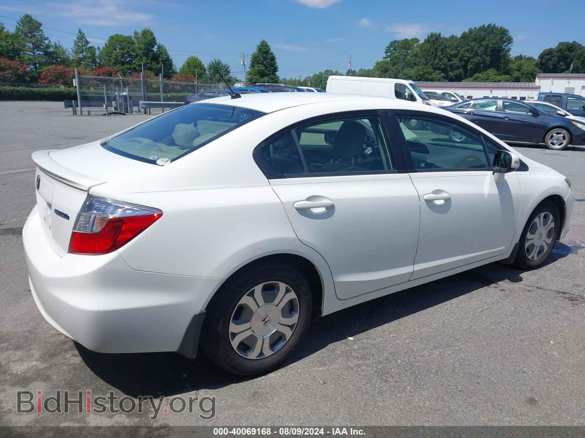 2012 HONDA CIVIC HYBRID - VIN: JHMFB4F36CS007796 - Фото 4