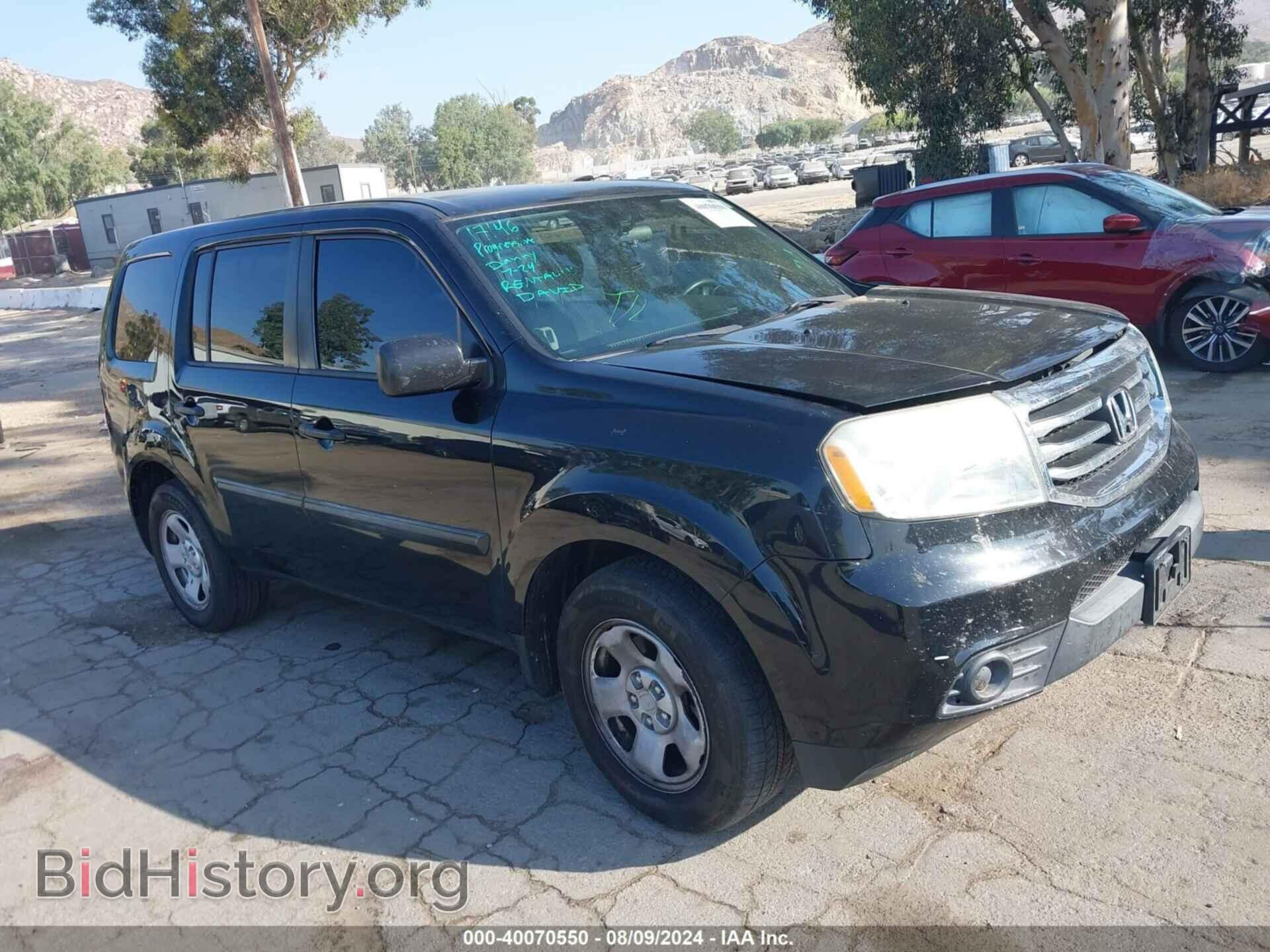 Photo 5FNYF4H25DB020962 - HONDA PILOT 2013