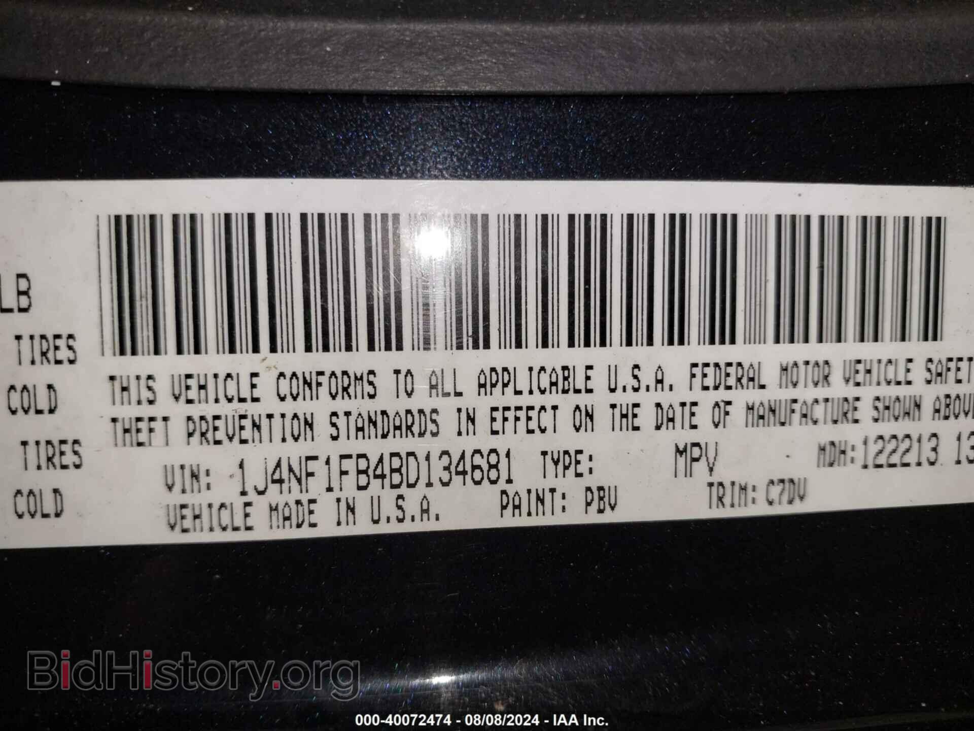 2011 JEEP COMPASS - VIN: 1J4NF1FB4BD134681 - Photo 9