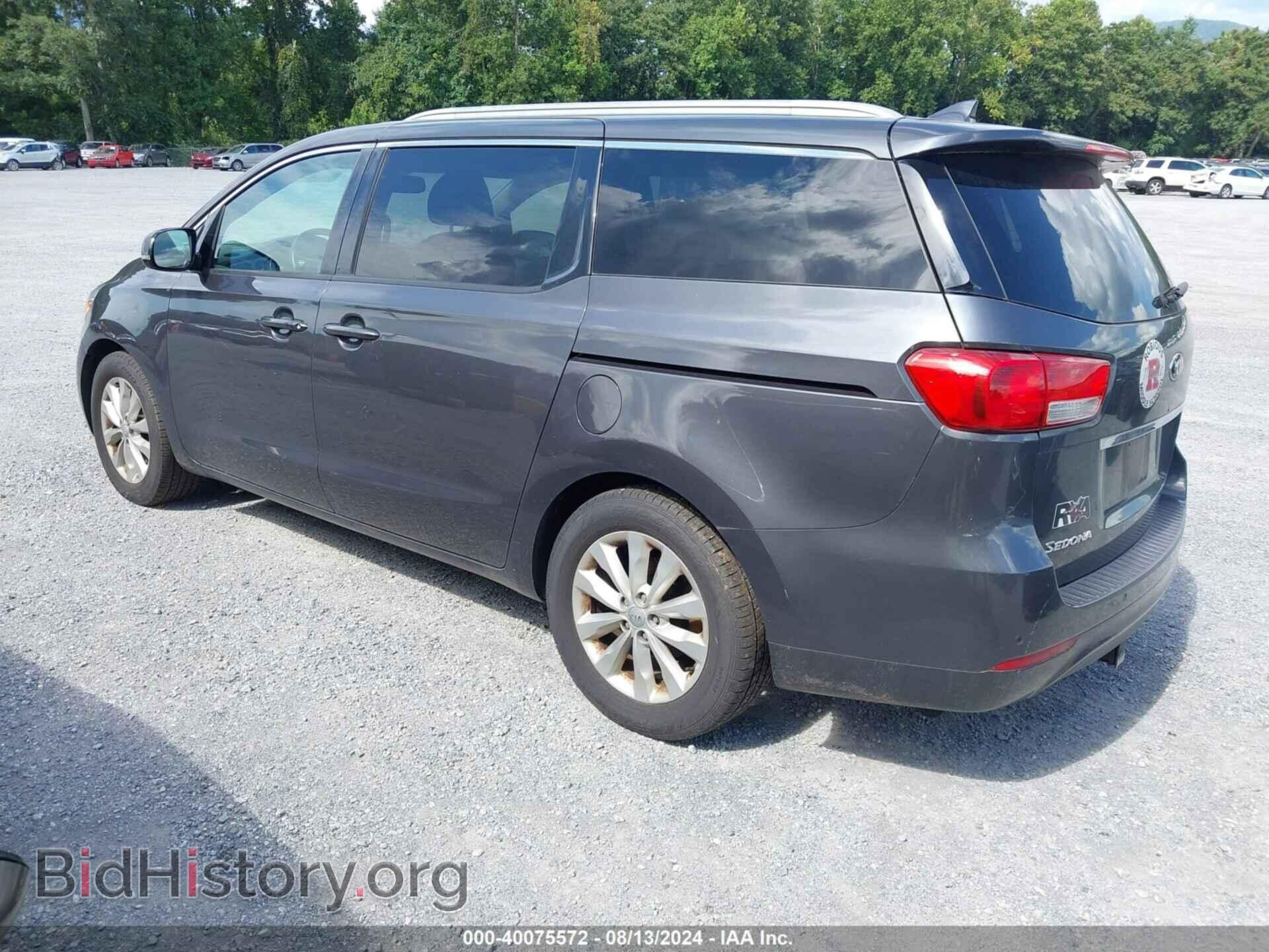 2015 KIA SEDONA - VIN: KNDMC5C19F6050704 - Фото 3