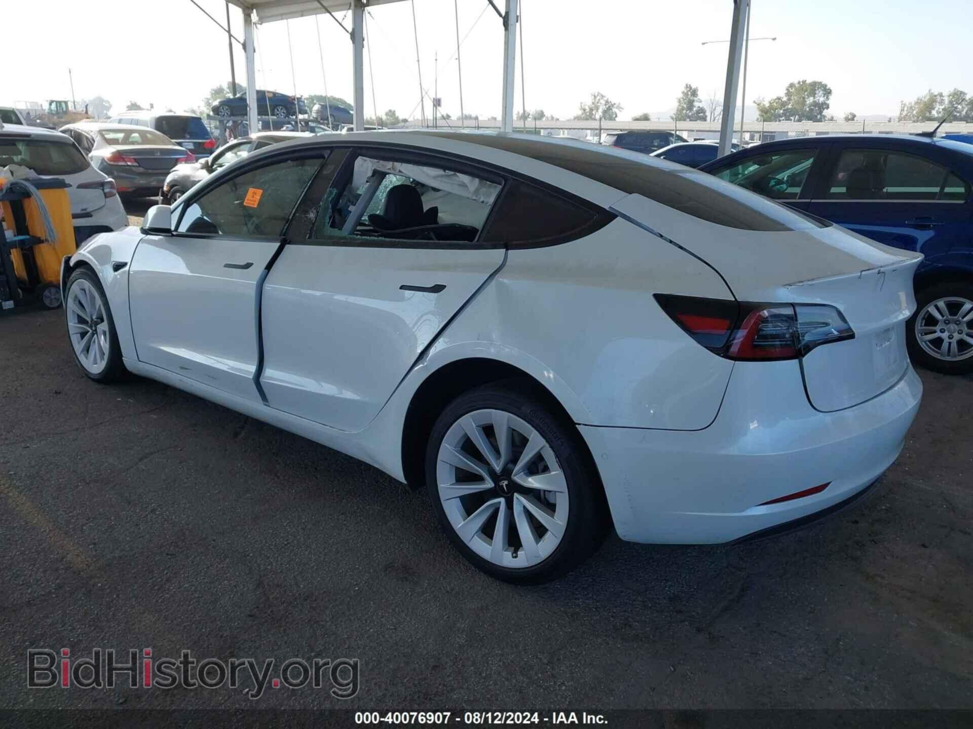 2022 TESLA MODEL 3 - VIN: 5YJ3E1EA8NF199779 - Фото 3
