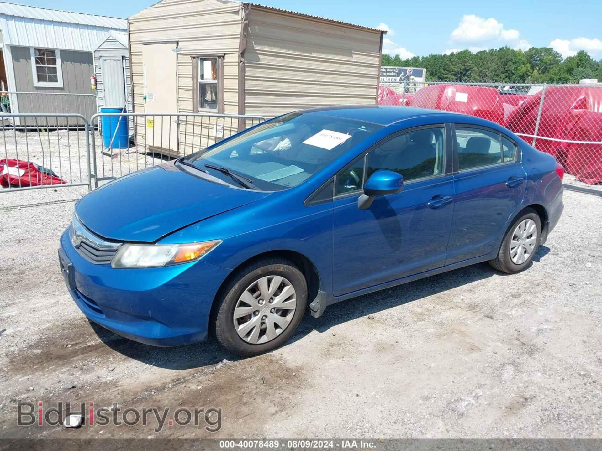 2012 HONDA CIVIC - VIN: 2HGFB2F51CH582422 - Фото 2