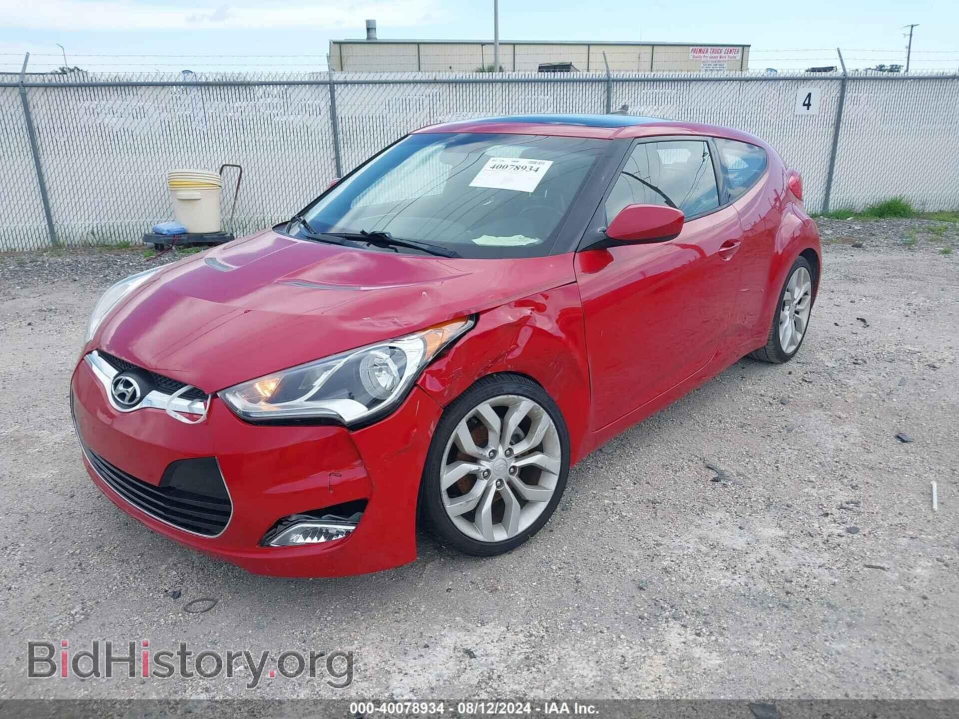 2012 HYUNDAI VELOSTER - VIN: KMHTC6AD4CU072854 - Фото 2