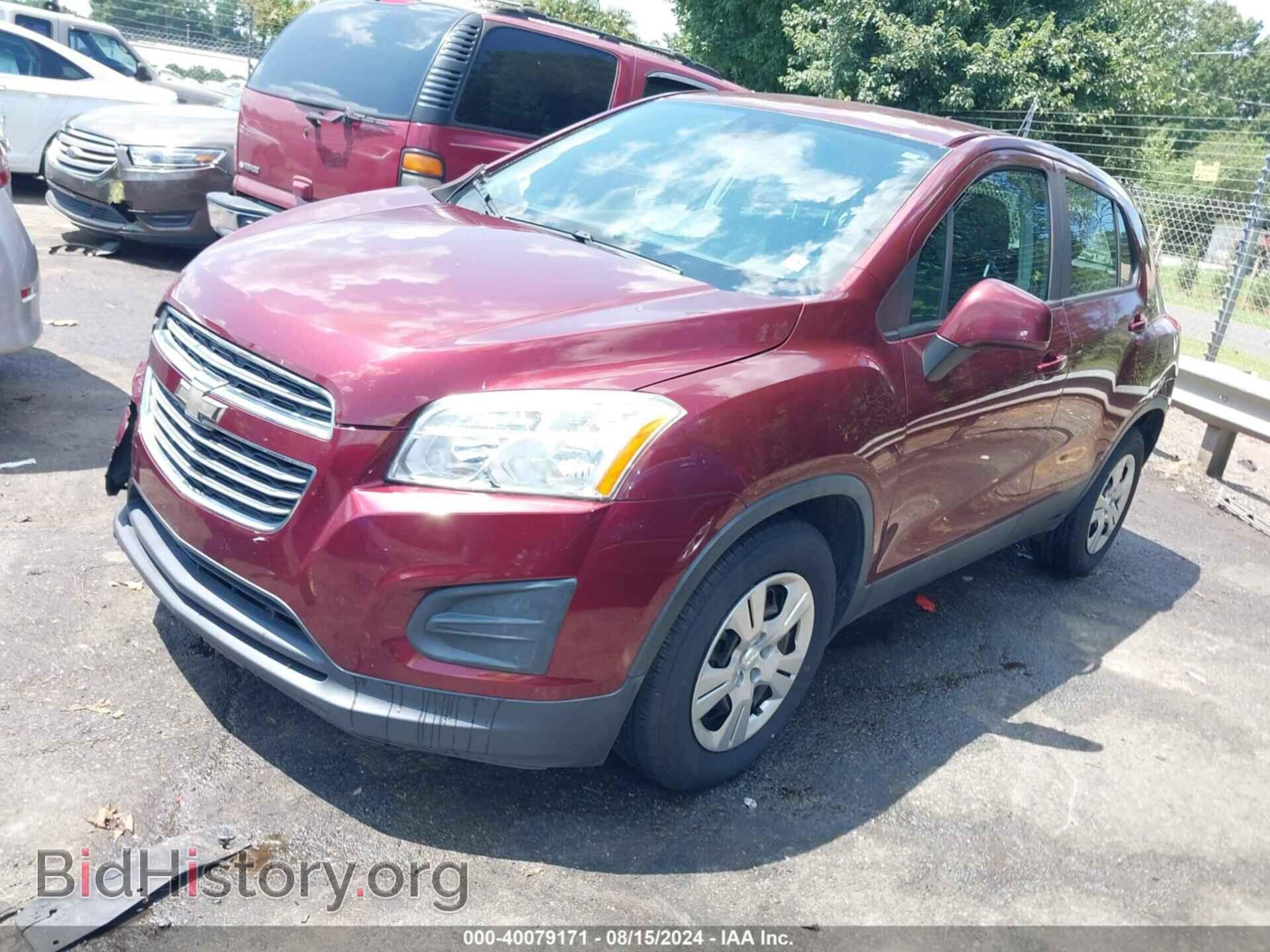 2016 CHEVROLET TRAX - VIN: 3GNCJKSB3GL272194 - Фото 2