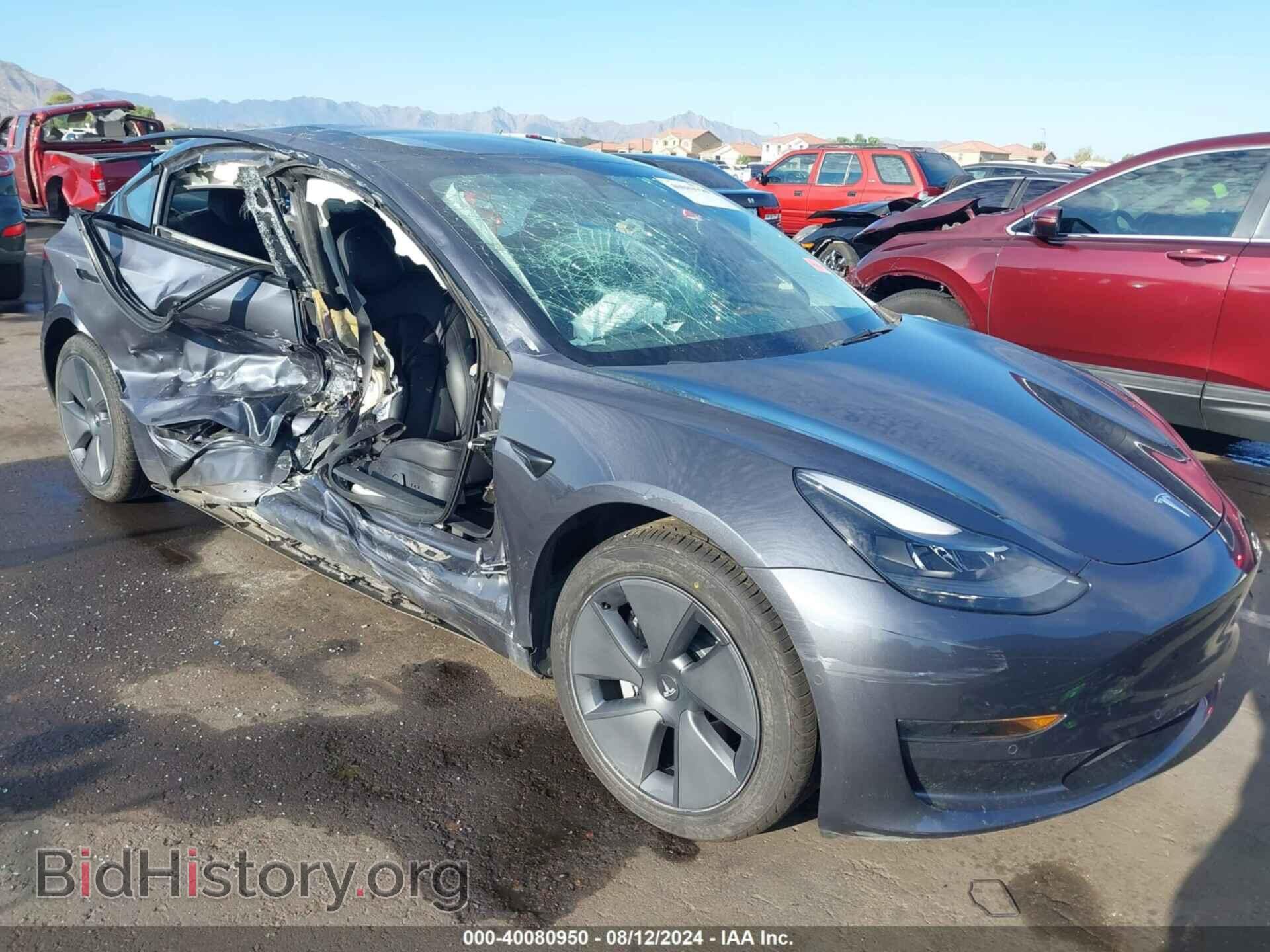 Photo 5YJ3E1EA9MF100496 - TESLA MODEL 3 2021