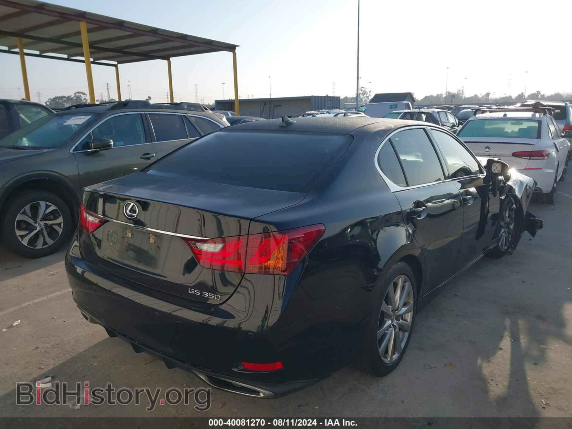 2013 LEXUS GS 350 - VIN: JTHBE1BL5D5025443 - Фото 4
