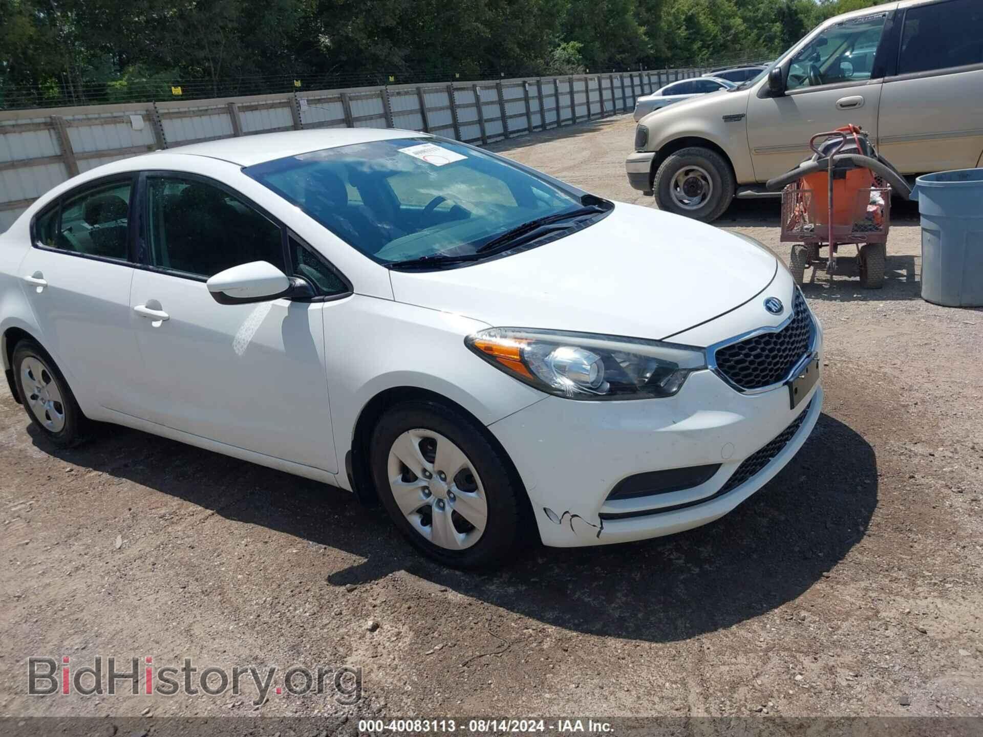 Фотография KNAFK4A65G5458917 - KIA FORTE 2016