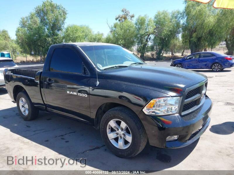 2012 RAM 1500 ST (VIN 3C6JD6AP5CG257587) — photo 1 of 12, IAAI, damage: rear