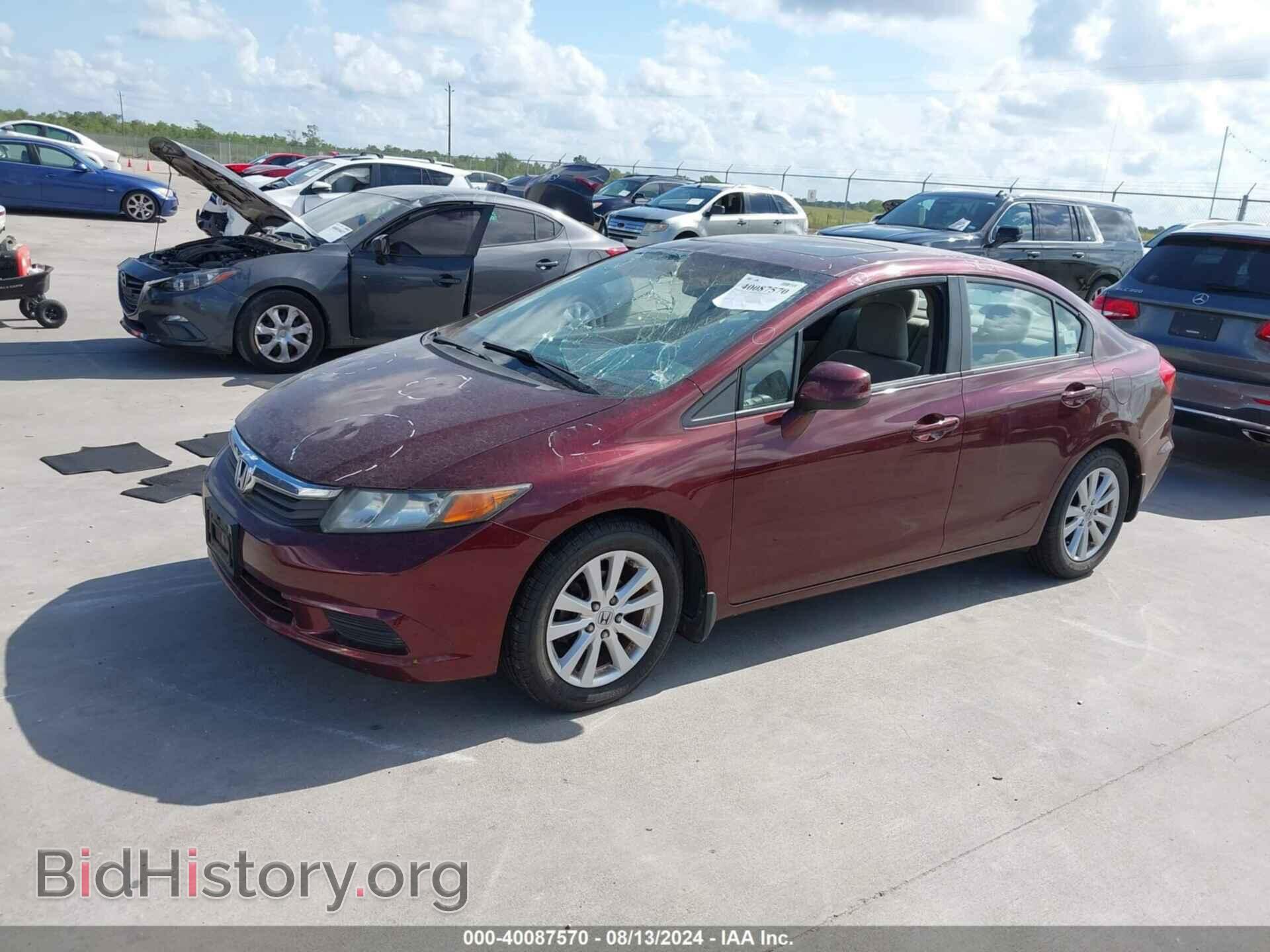 2012 HONDA CIVIC - VIN: 19XFB2F82CE055445 - Фото 2