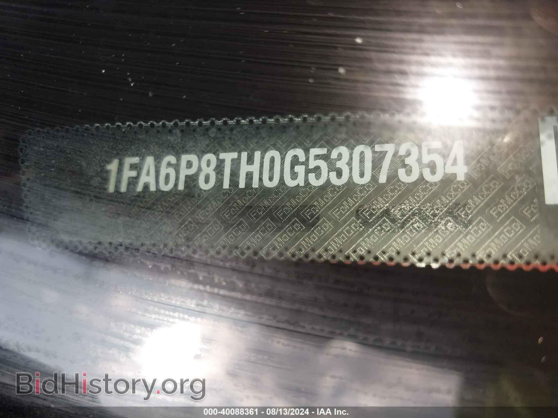 2016 FORD MUSTANG - VIN: 1FA6P8TH0G5307354 - Фото 9