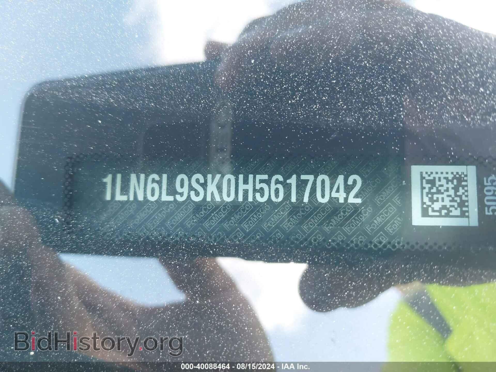 2017 LINCOLN CONTINENTAL - VIN: 1LN6L9SK0H5617042 - Фото 9