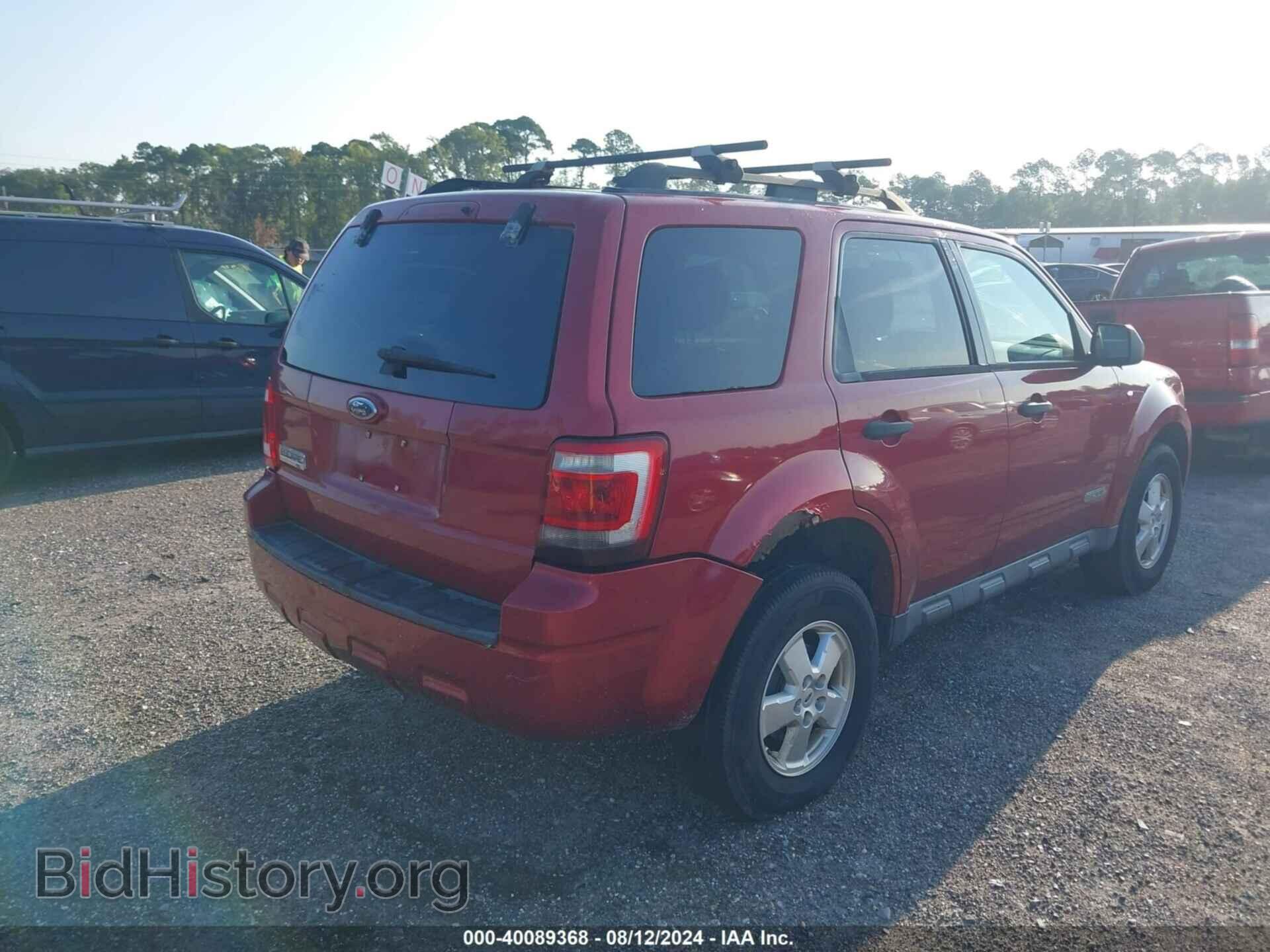 2008 FORD ESCAPE - VIN: 1FMCU03138KC82488 - Фото 4