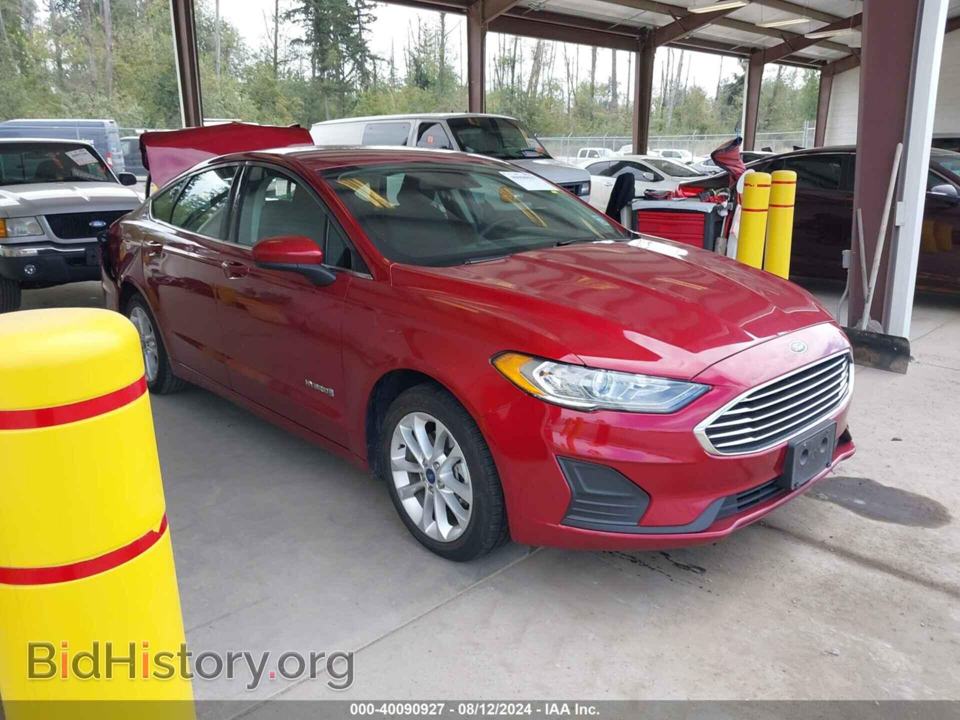 Фотография 3FA6P0LU8KR257808 - FORD FUSION HYBRID 2019