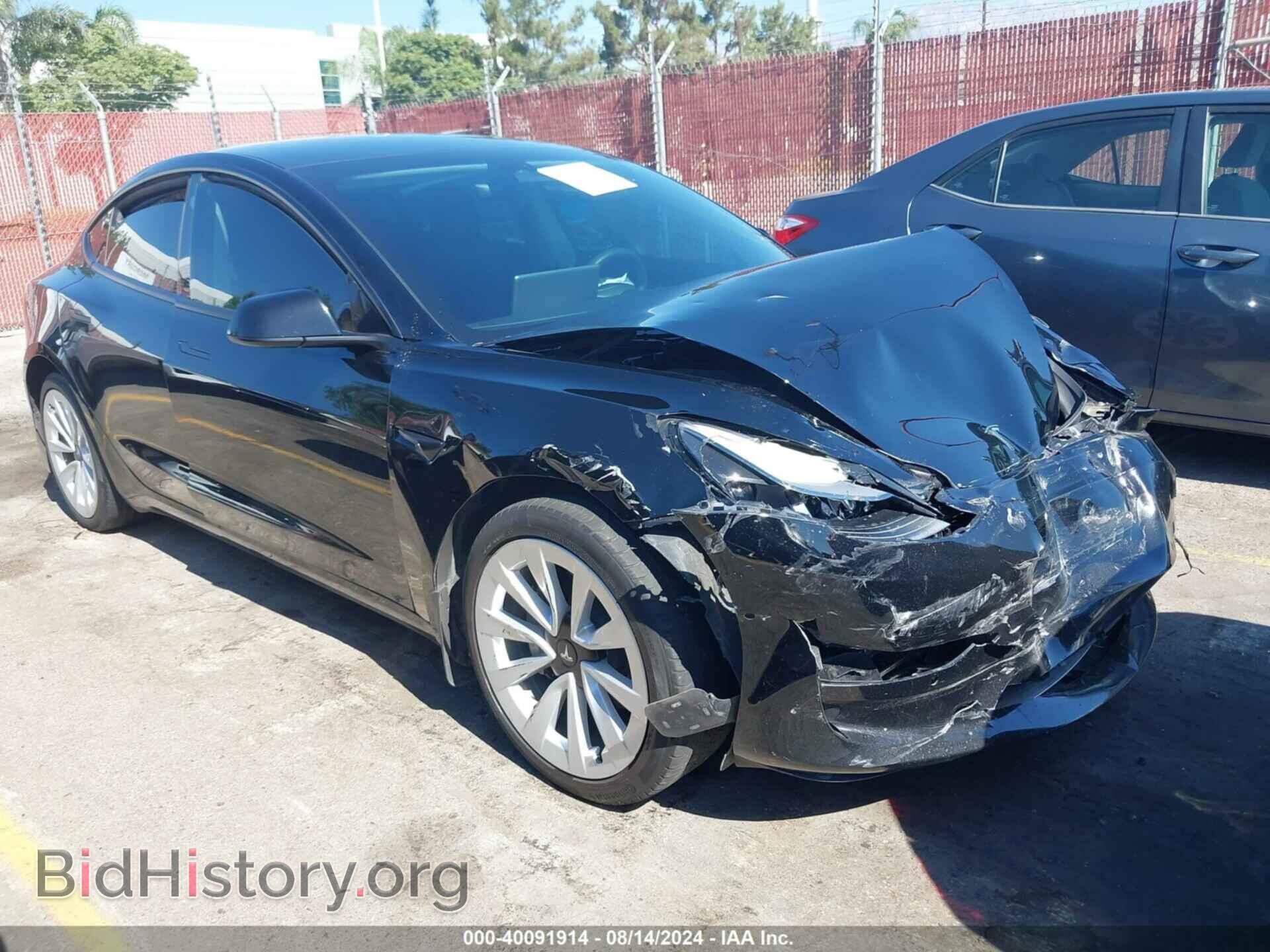 Photo 5YJ3E1EA7NF374412 - TESLA MODEL 3 2022