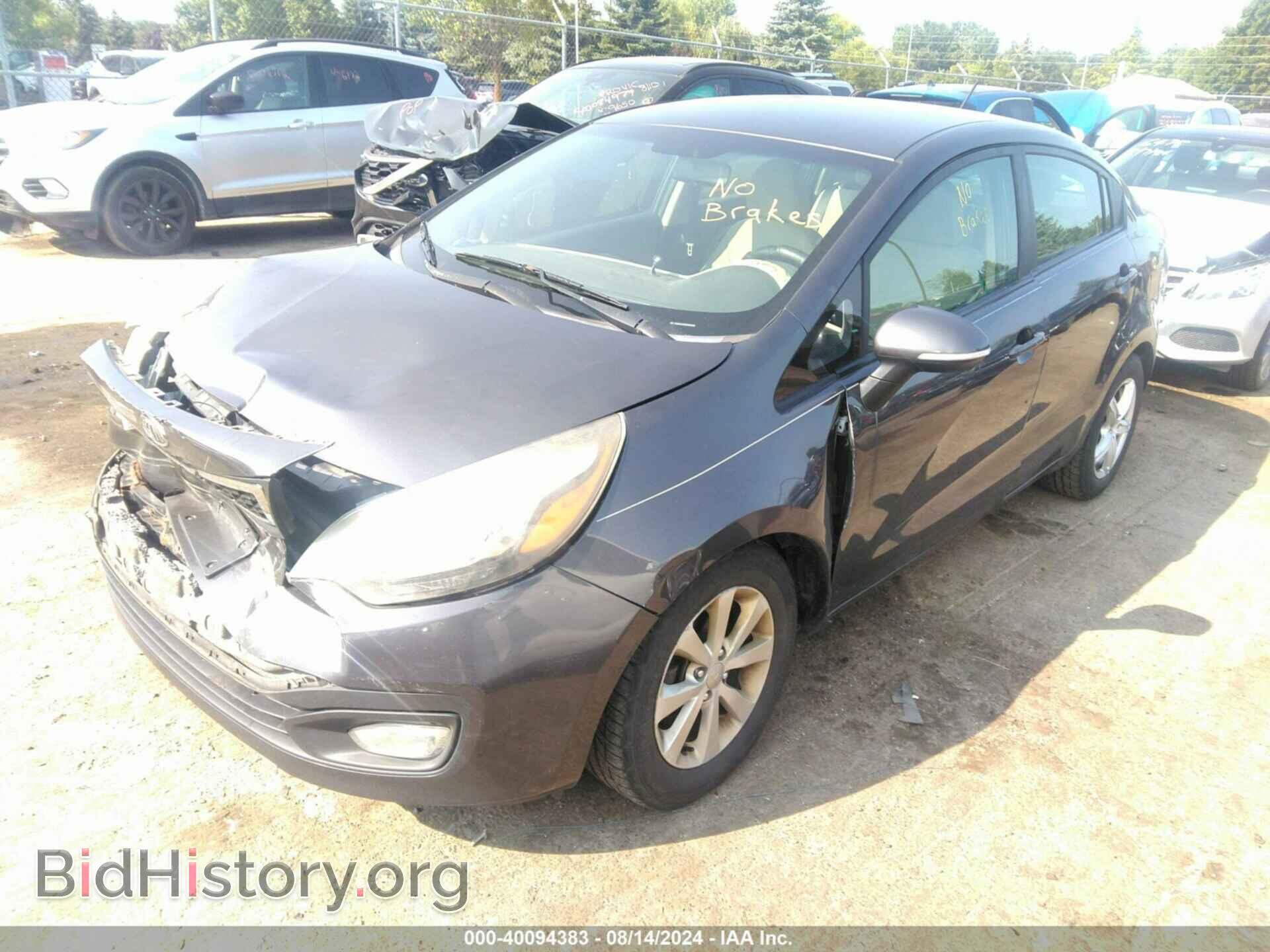 2012 KIA RIO - VIN: KNADN4A33C6085420 - Фото 2