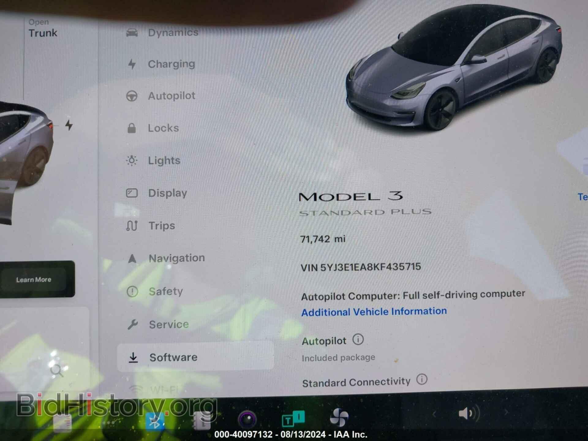 2019 TESLA MODEL 3 - VIN: 5YJ3E1EA8KF435715 - Фото 7