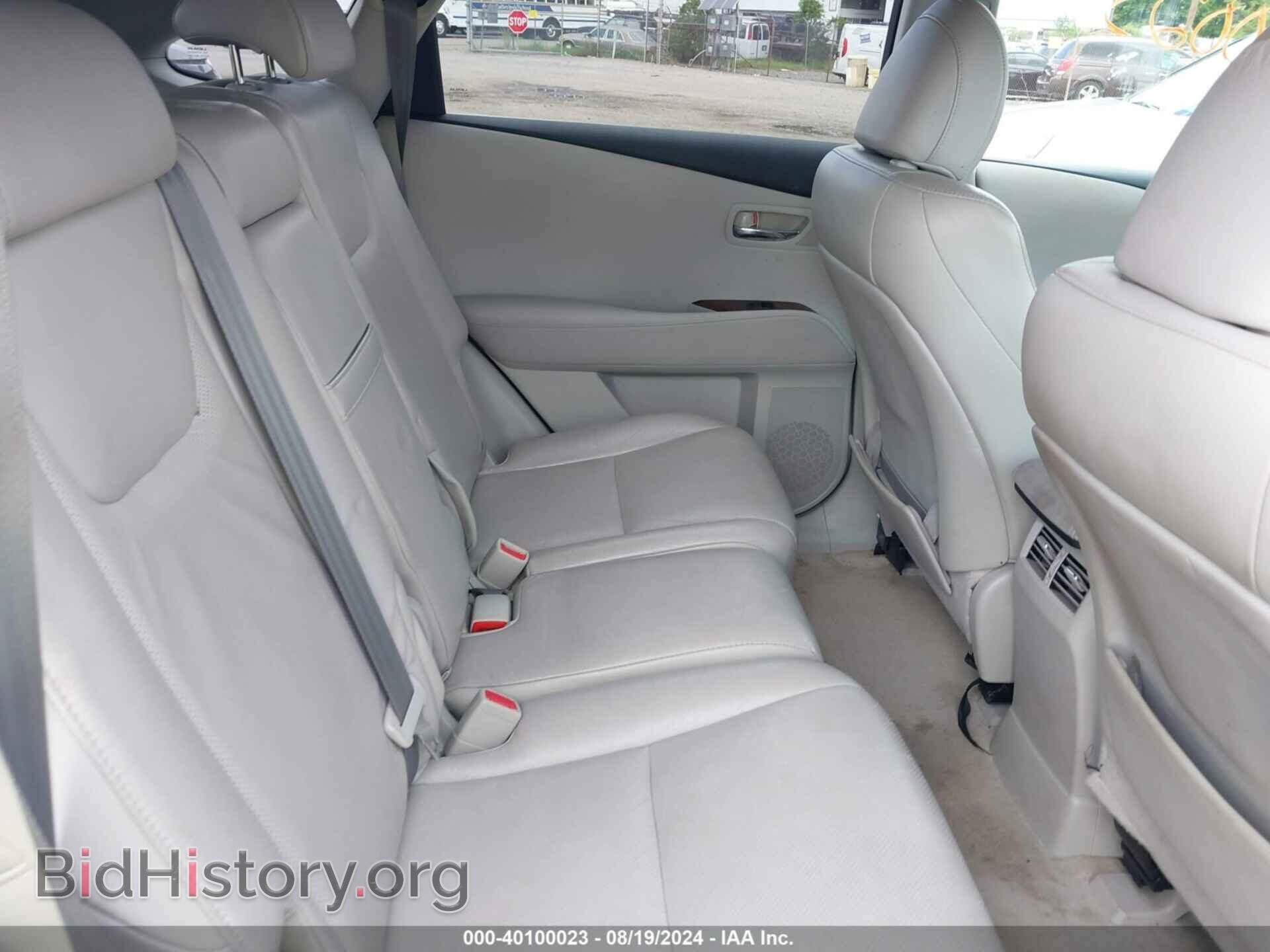 2010 LEXUS RX 350 - VIN: 2T2BK1BA2AC077616 - Фото 8