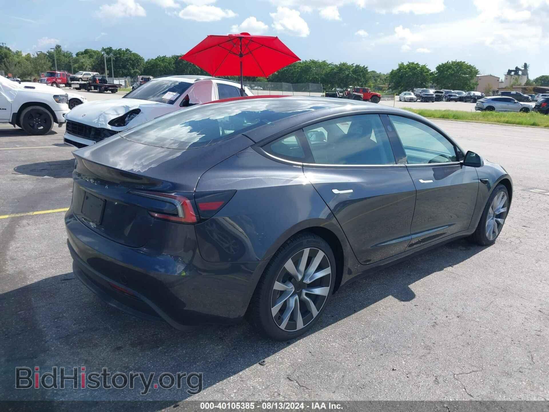 2024 TESLA MODEL 3 - VIN: 5YJ3E1EA5RF752703 - Фото 4
