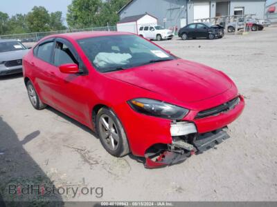 2016 Dodge DART SXT, красный — VIN 1C3CDFBB2GD689811, IAAI