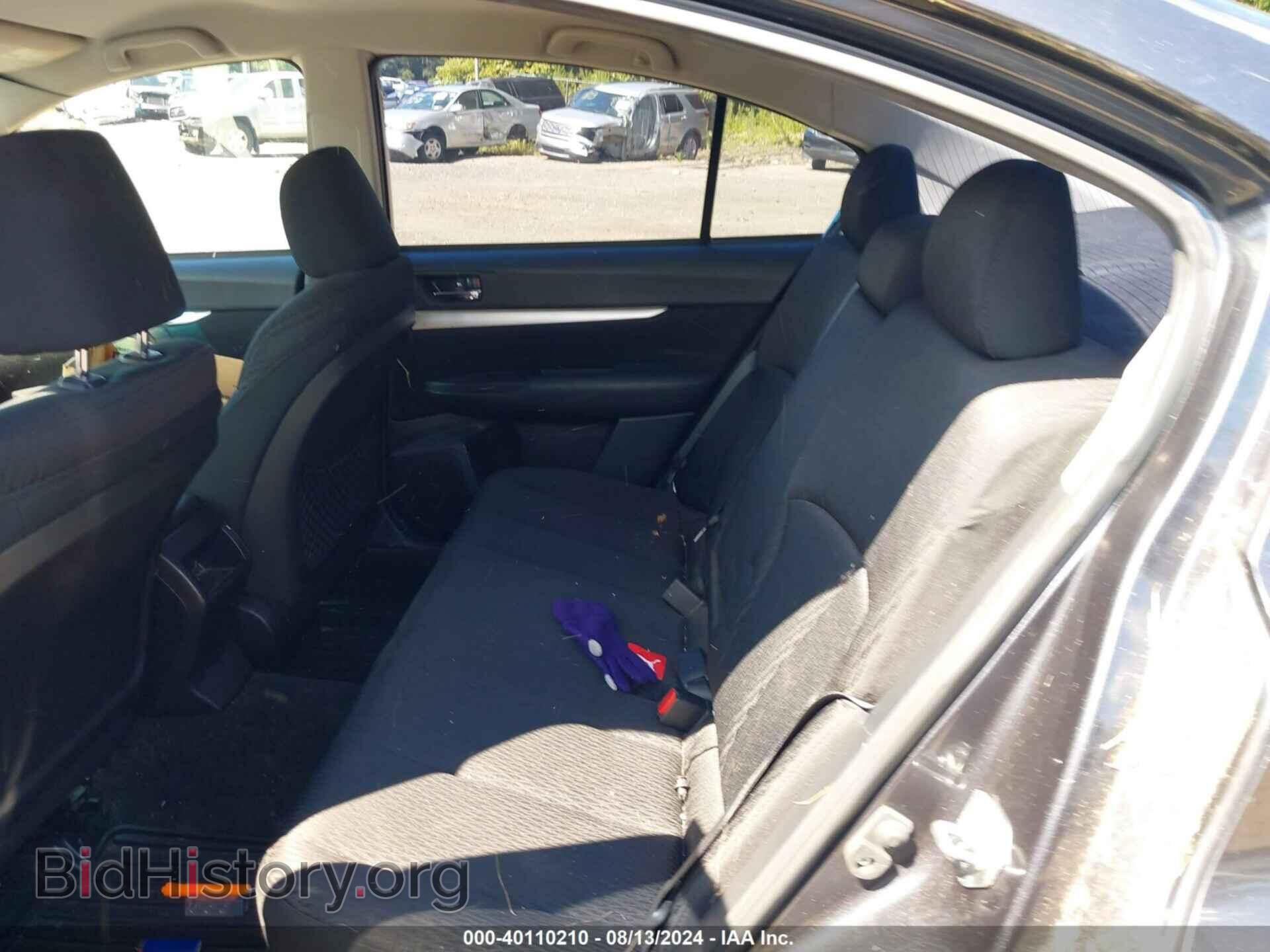 2012 SUBARU LEGACY - VIN: 4S3BMBA67C3039800 - Фото 8