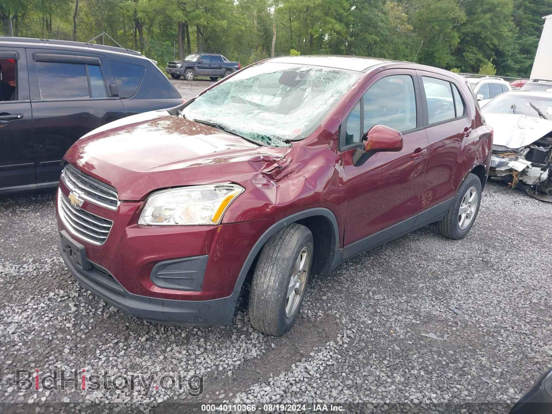 2016 CHEVROLET TRAX - VIN: 3GNCJNSB7GL262835 - Фото 2