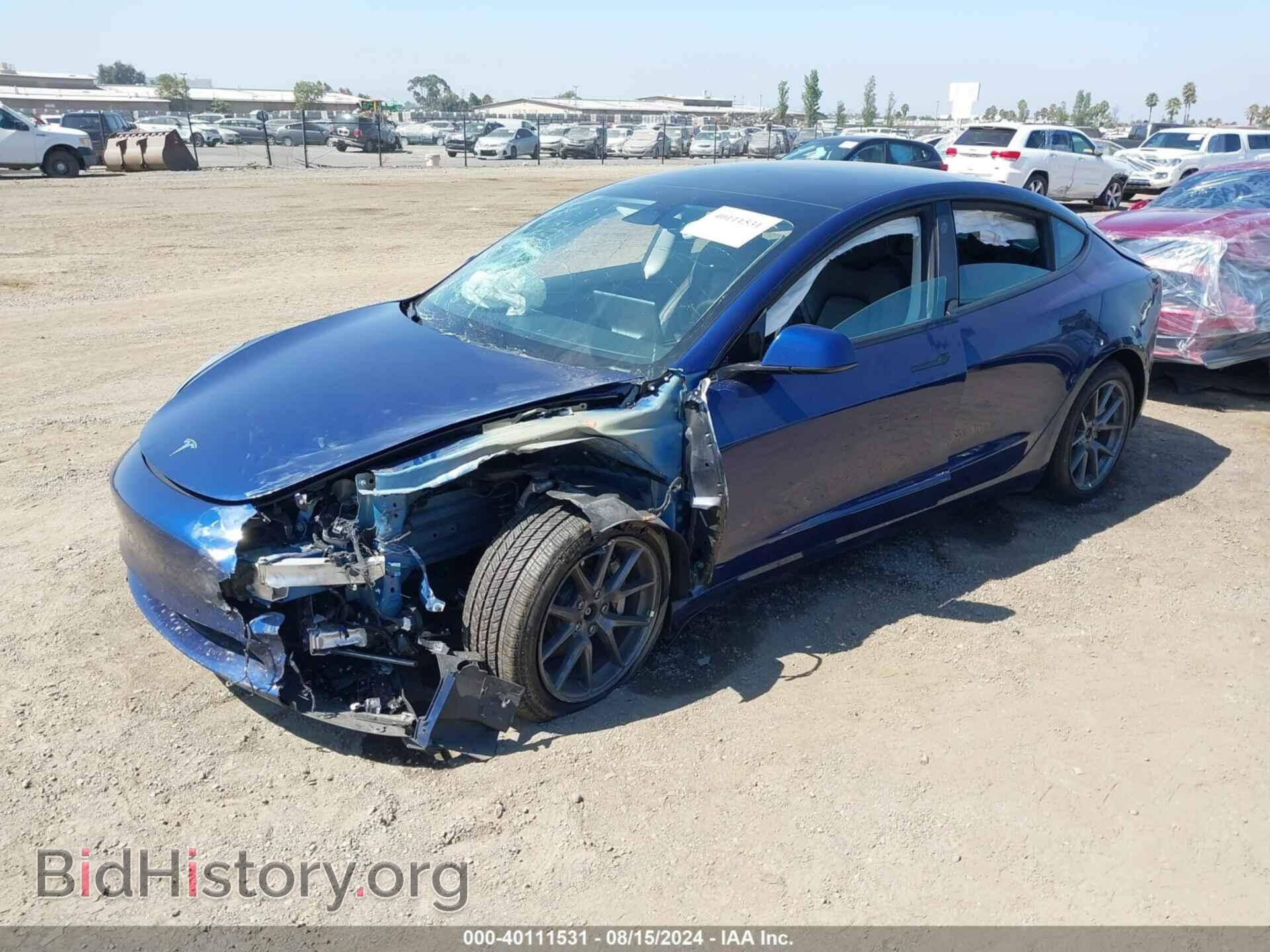 2022 TESLA MODEL 3 - VIN: 5YJ3E1EB8NF275512 - Фото 2