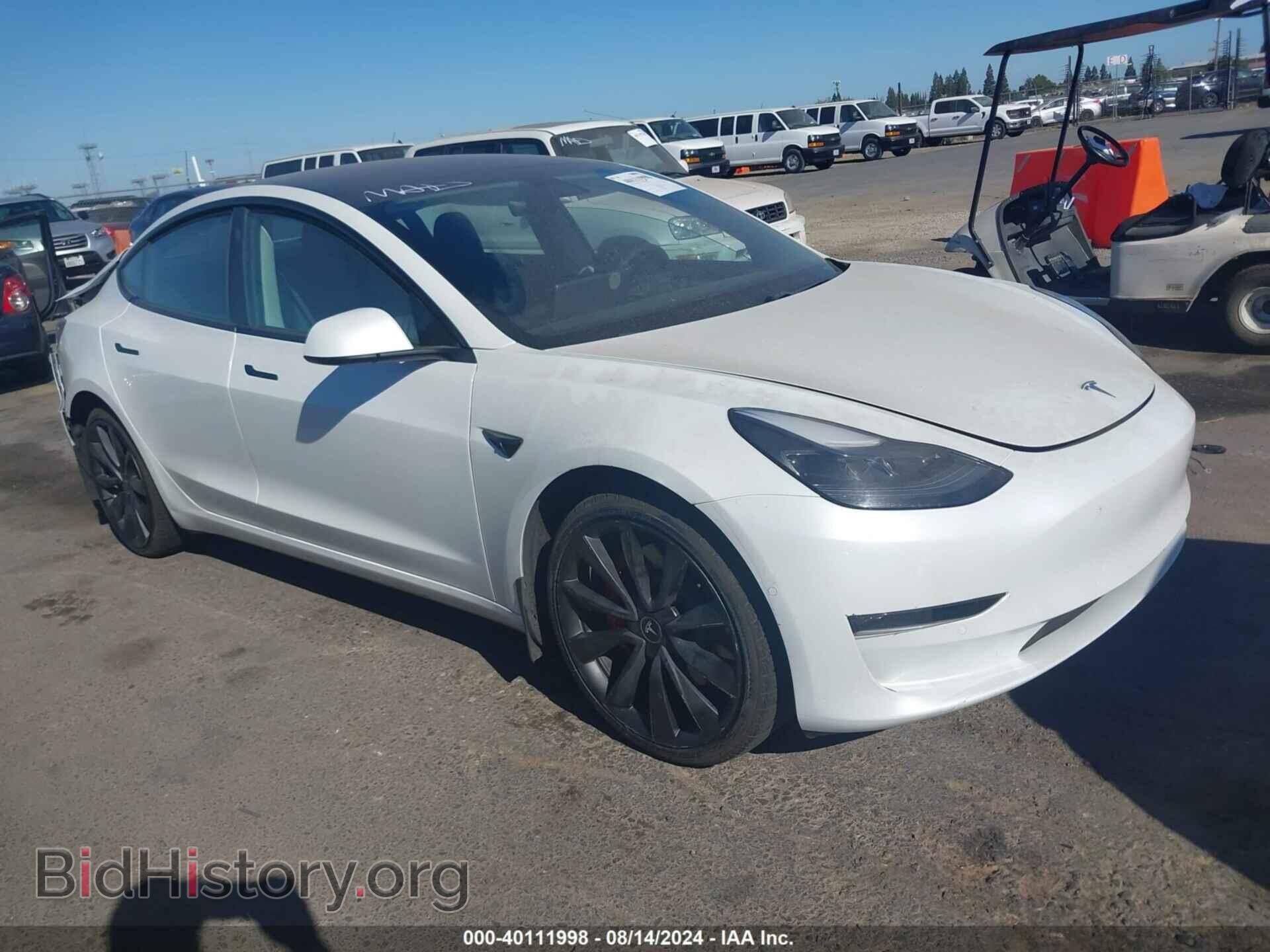 Photo 5YJ3E1EC3MF078304 - TESLA MODEL 3 2021