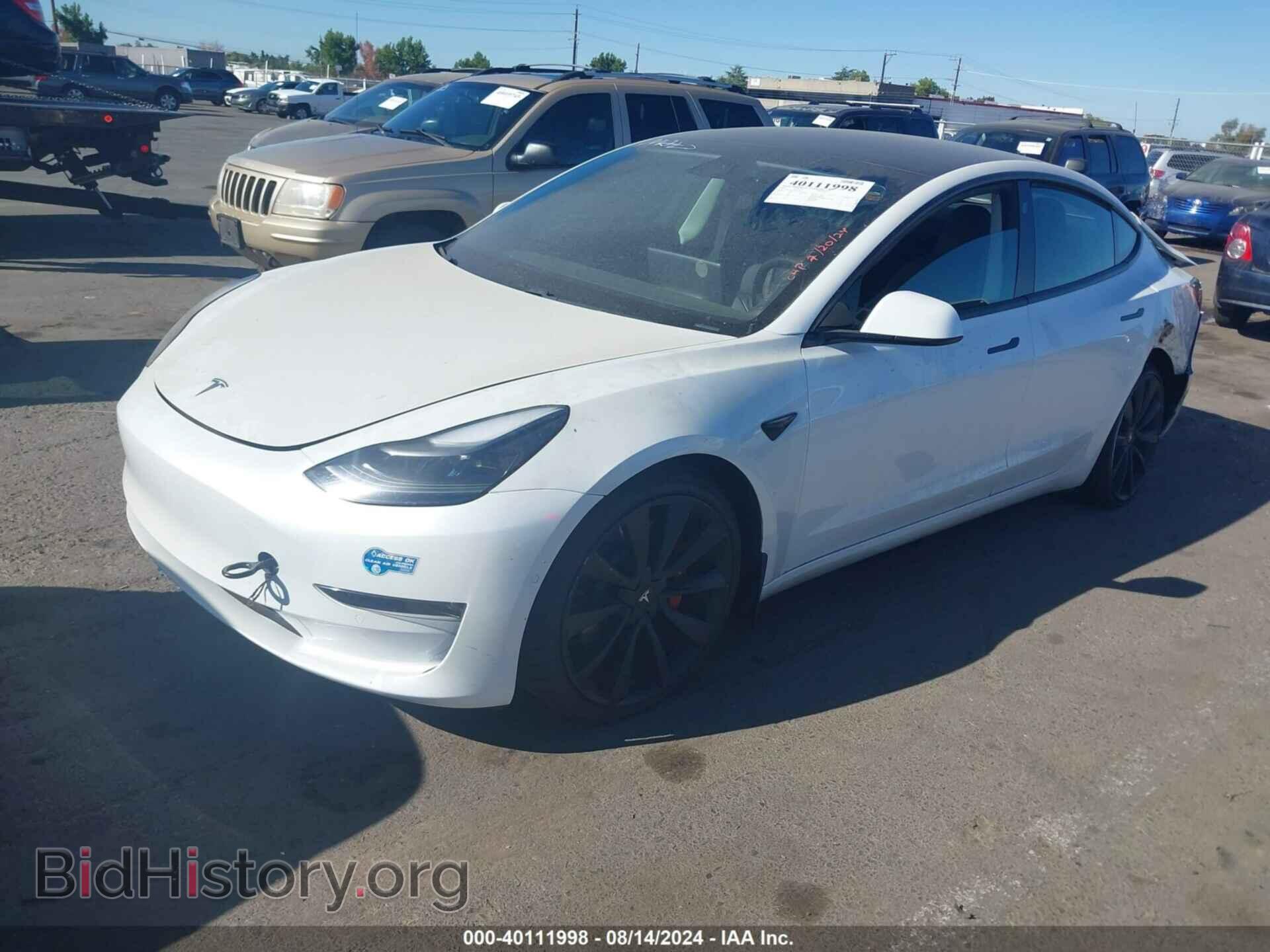 2021 TESLA MODEL 3 - VIN: 5YJ3E1EC3MF078304 - Фото 2