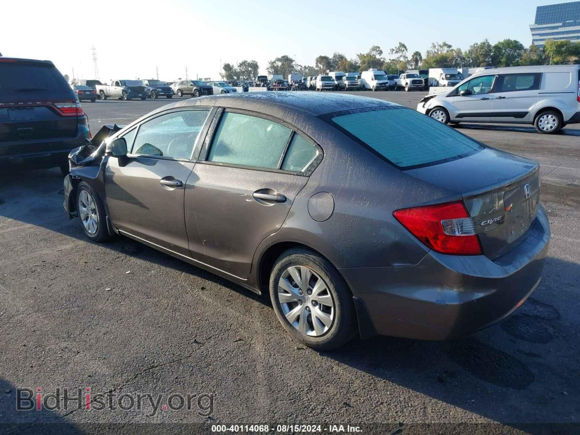 2012 HONDA CIVIC - VIN: 19XFB2F52CE009524 - Фото 3