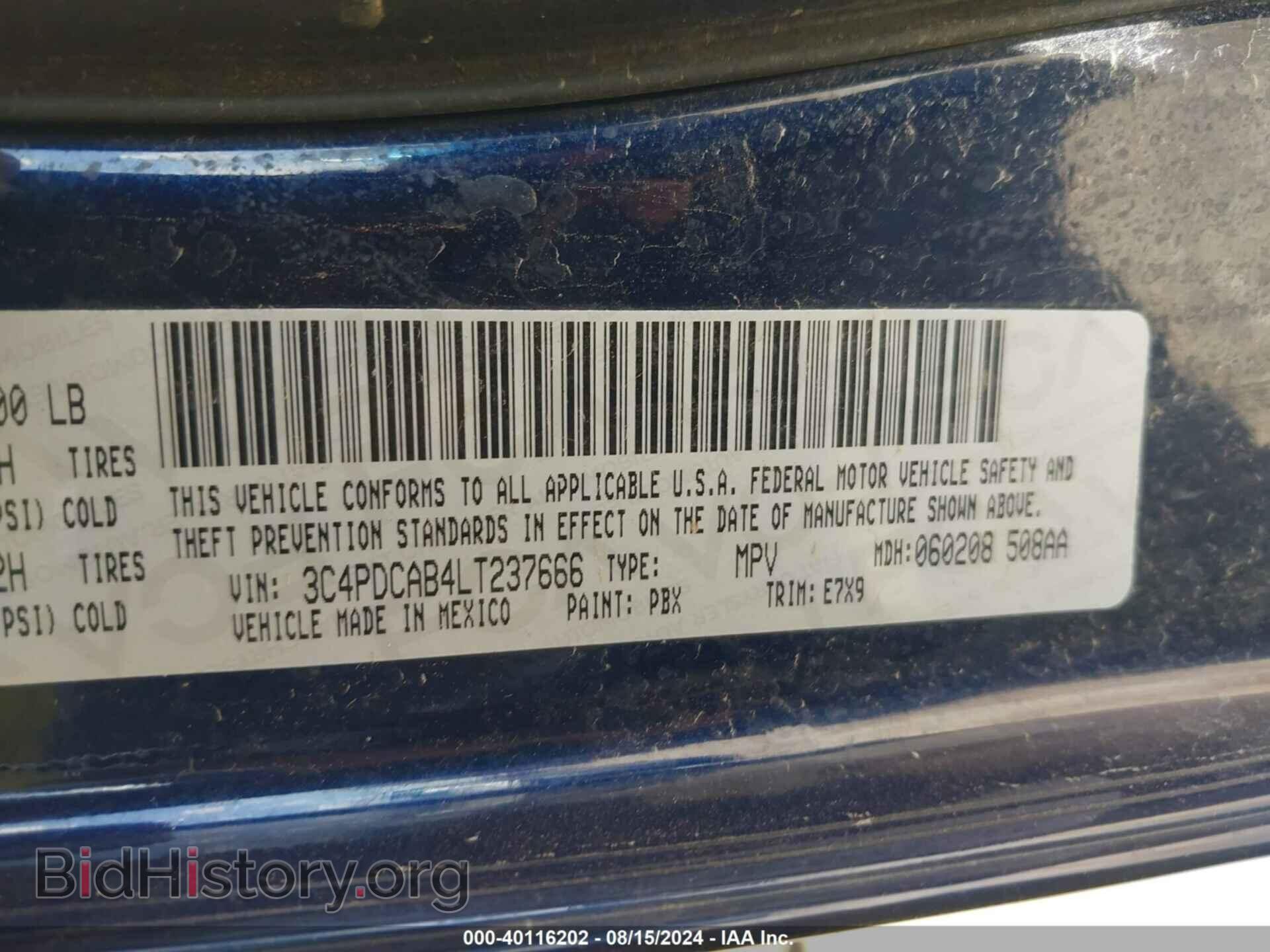 2020 DODGE JOURNEY - VIN: 3C4PDCAB4LT237666 - Photo 9